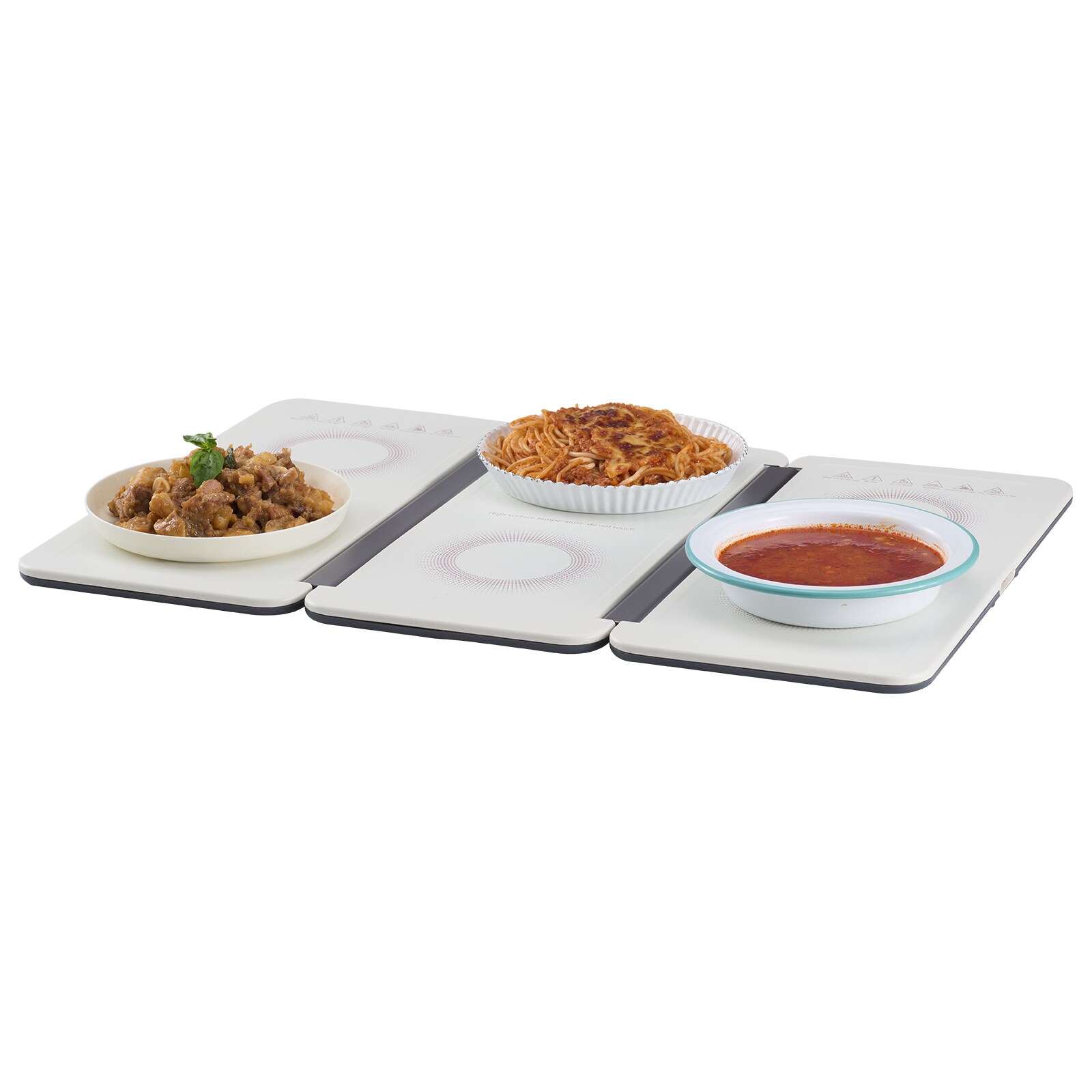 VEVOR SCCBJRG4802607345V1 Electric Warming Tray 18.9-IN x 10.2-IN Portable Cold Rolled Sheet Heating Tray with Temperature Control (35-100℃) Perfect for Catering House Parties Events Entertaining and Holiday White
