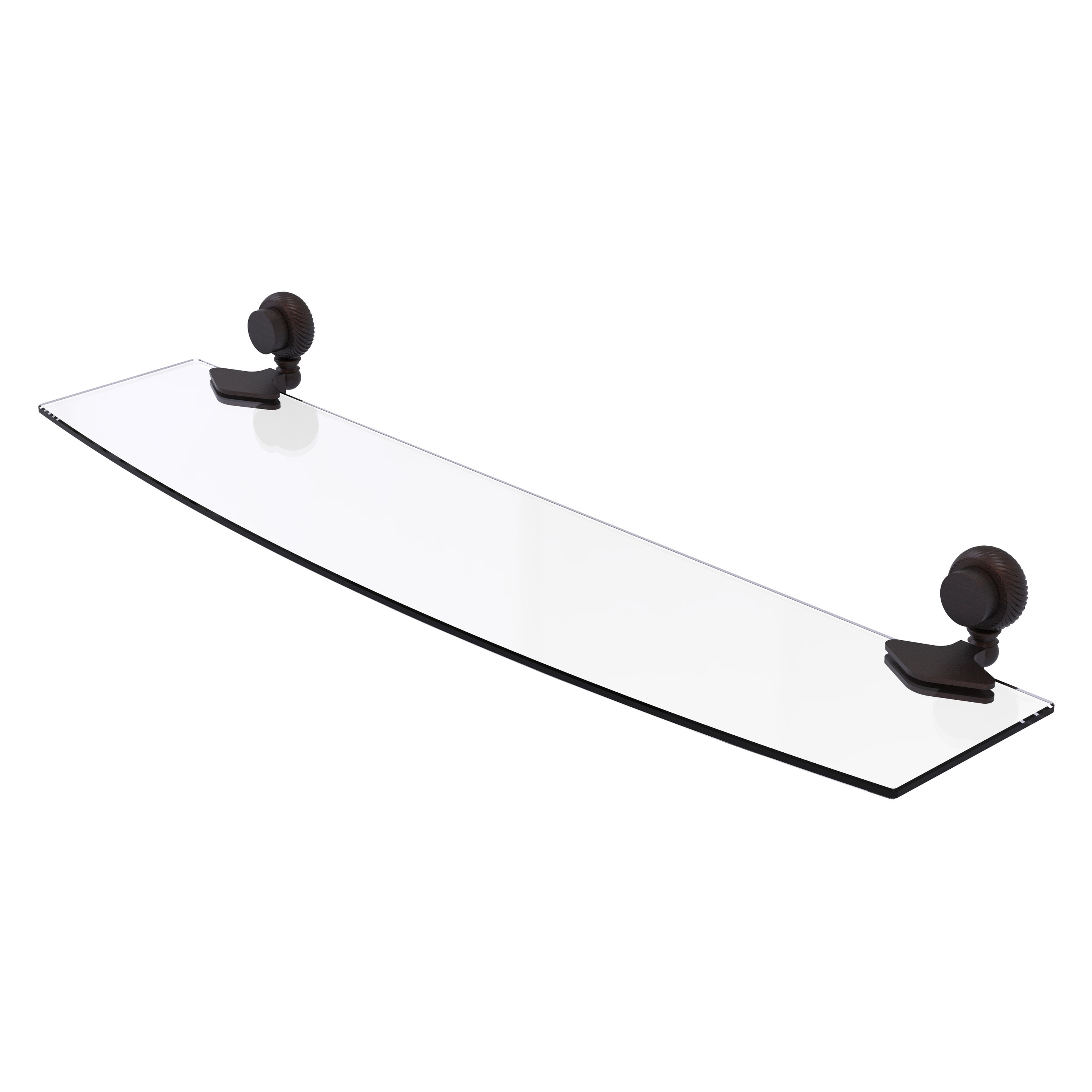 Allied Brass 433T/24-VB Venus Venetian Bronze Wall mount Bathroom Shelf ( 24-in x 2-in x 5-in )