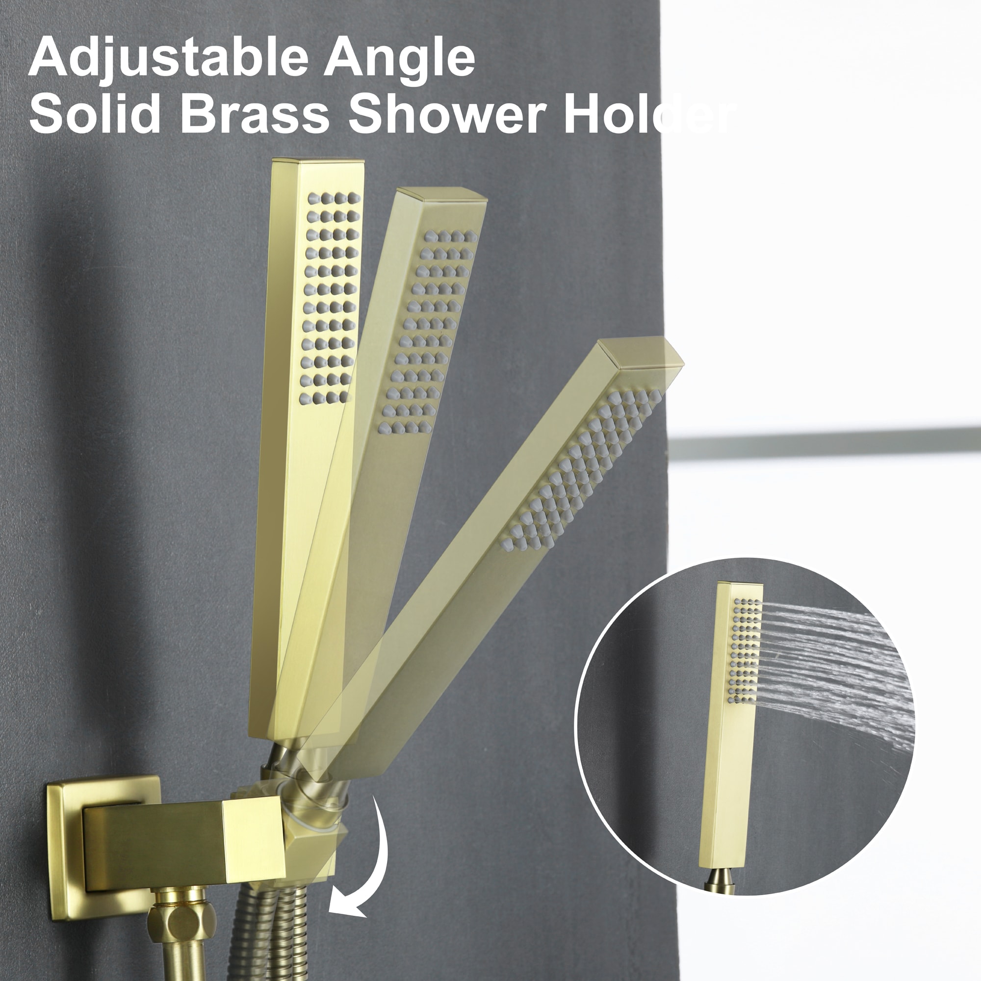 WELLFOR SPA-88018BG-10 Showerhead-Bar-Panels - View #8