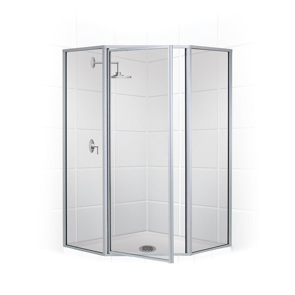 Coastal Shower Doors Legend Chrome 66 In Framed Hinged Shower Door At