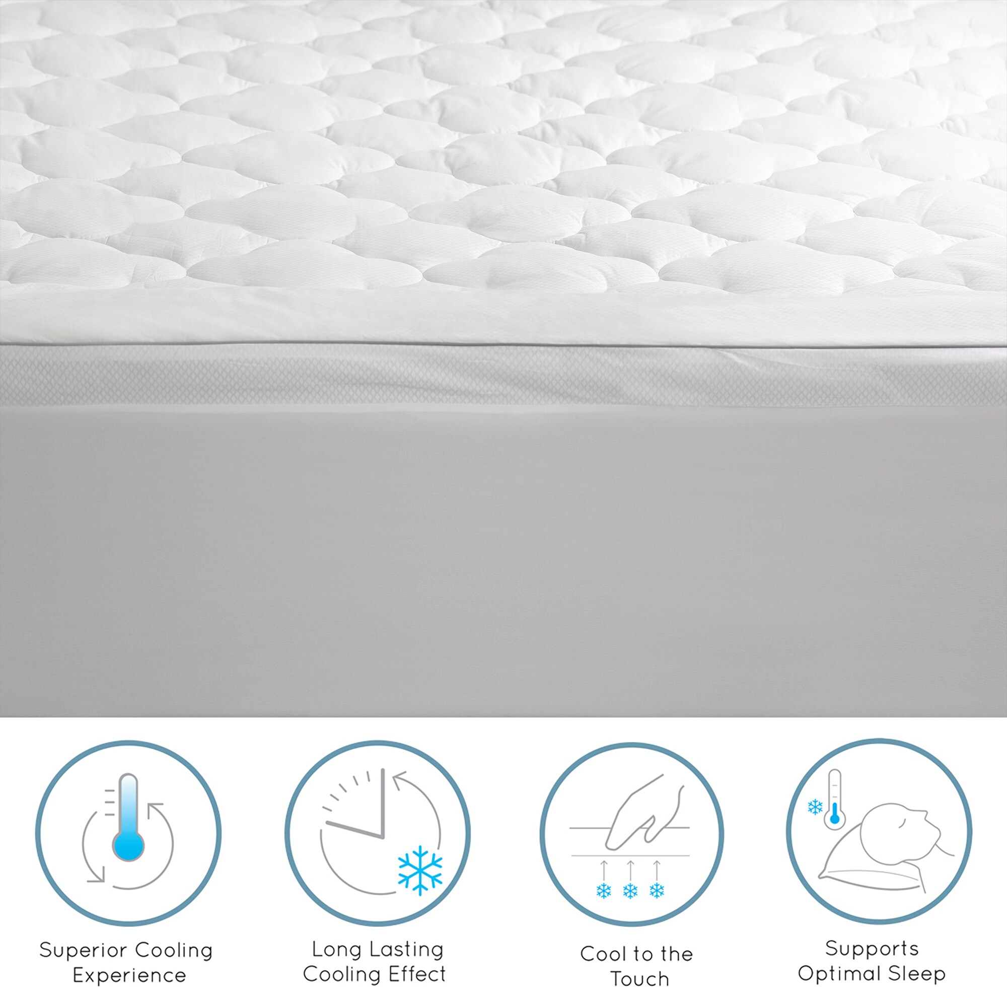 Cozy Essentials 2-in D Cotton California King Mattress Topper in the ...