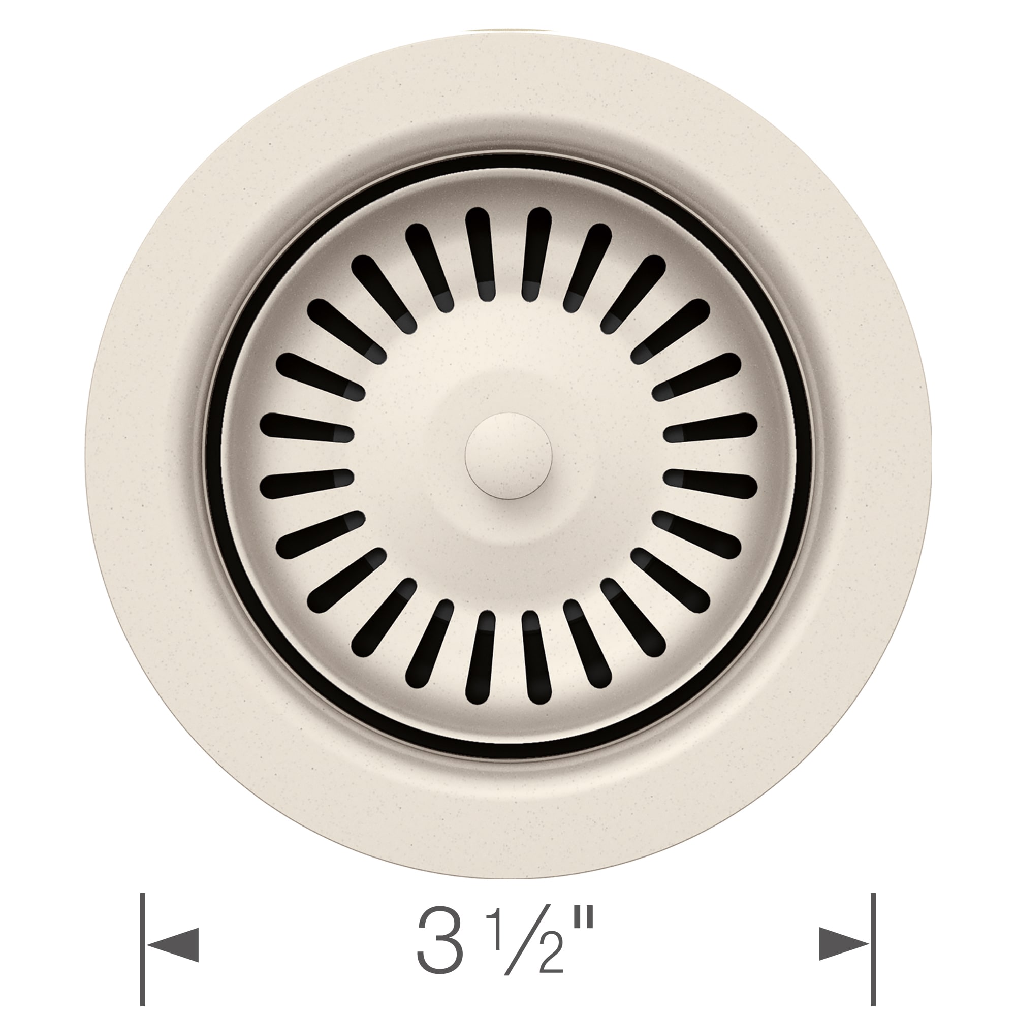Soft White Stainless Steel Kitchen Sink Basket Strainer