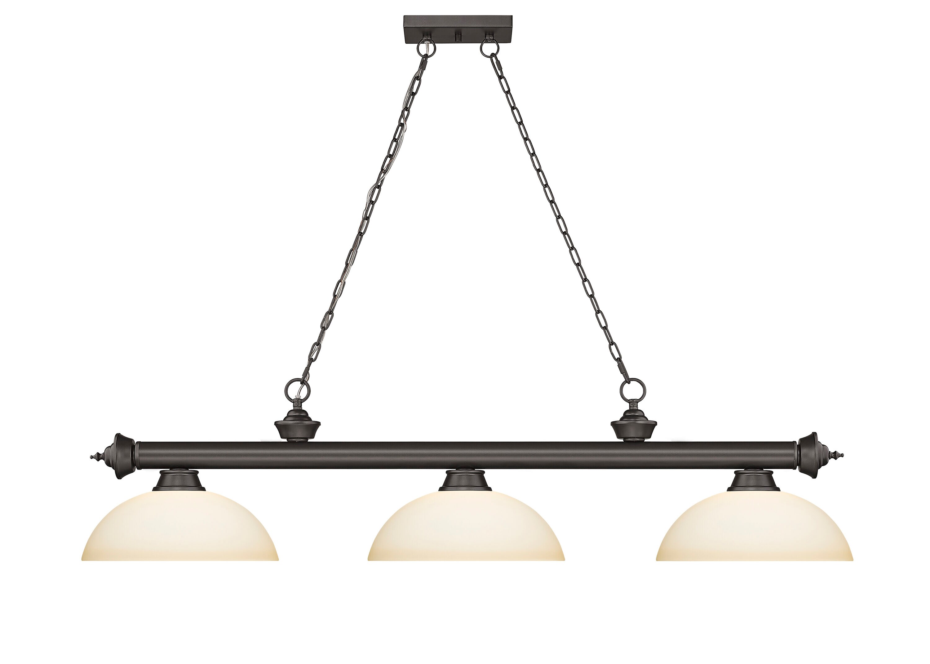 Z-Lite 2306-3BRZ-DMO14 Pool-Table-Lighting - View #2
