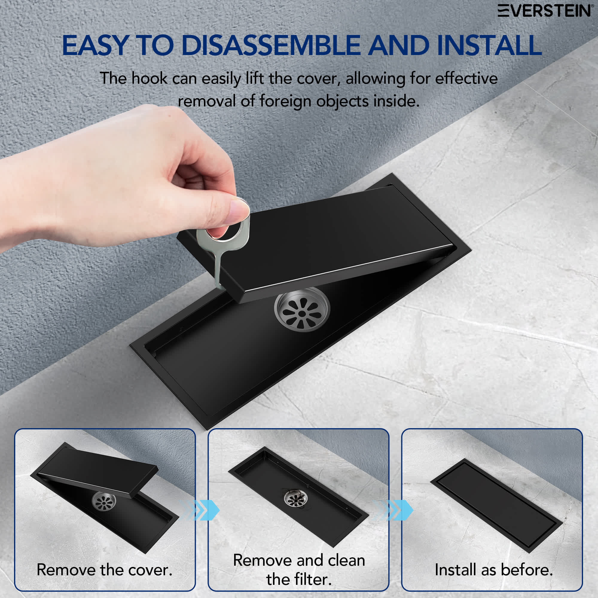 EVERSTEIN SFS-3067-BK Drains-Flanges - View #7