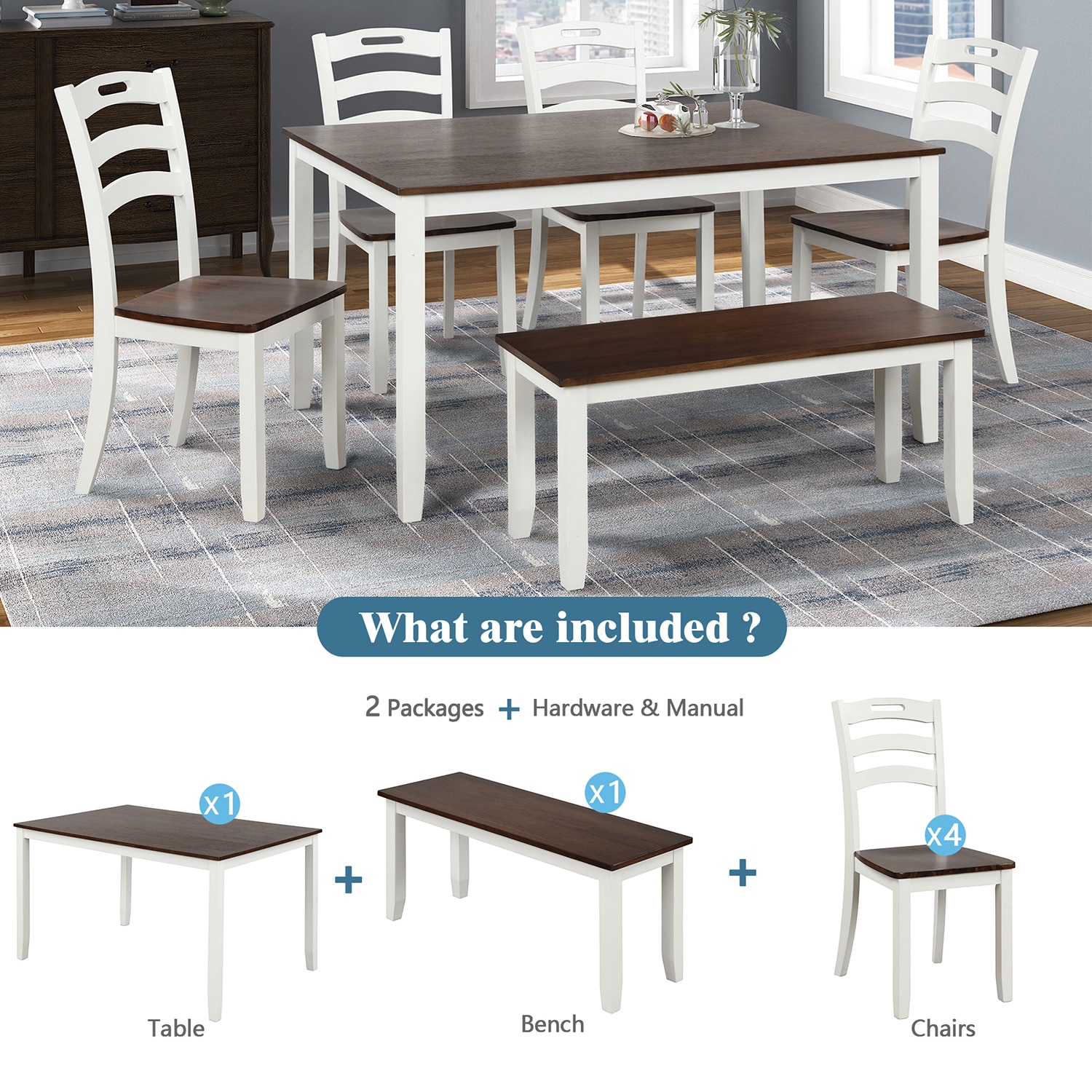 SINOFURN SYA010122WT Dining-Sets - View #14