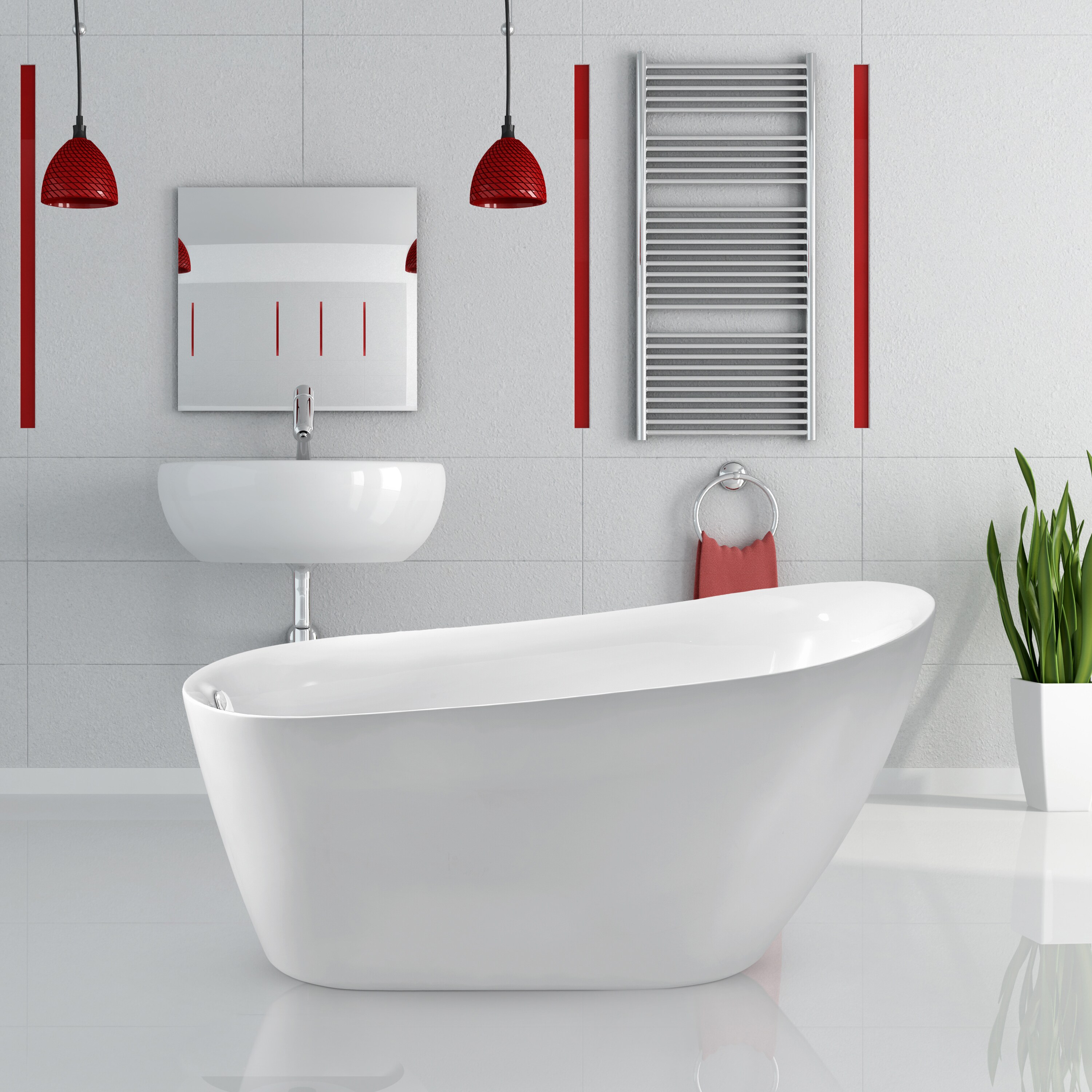 Streamline N280WH bathtubs - View #2