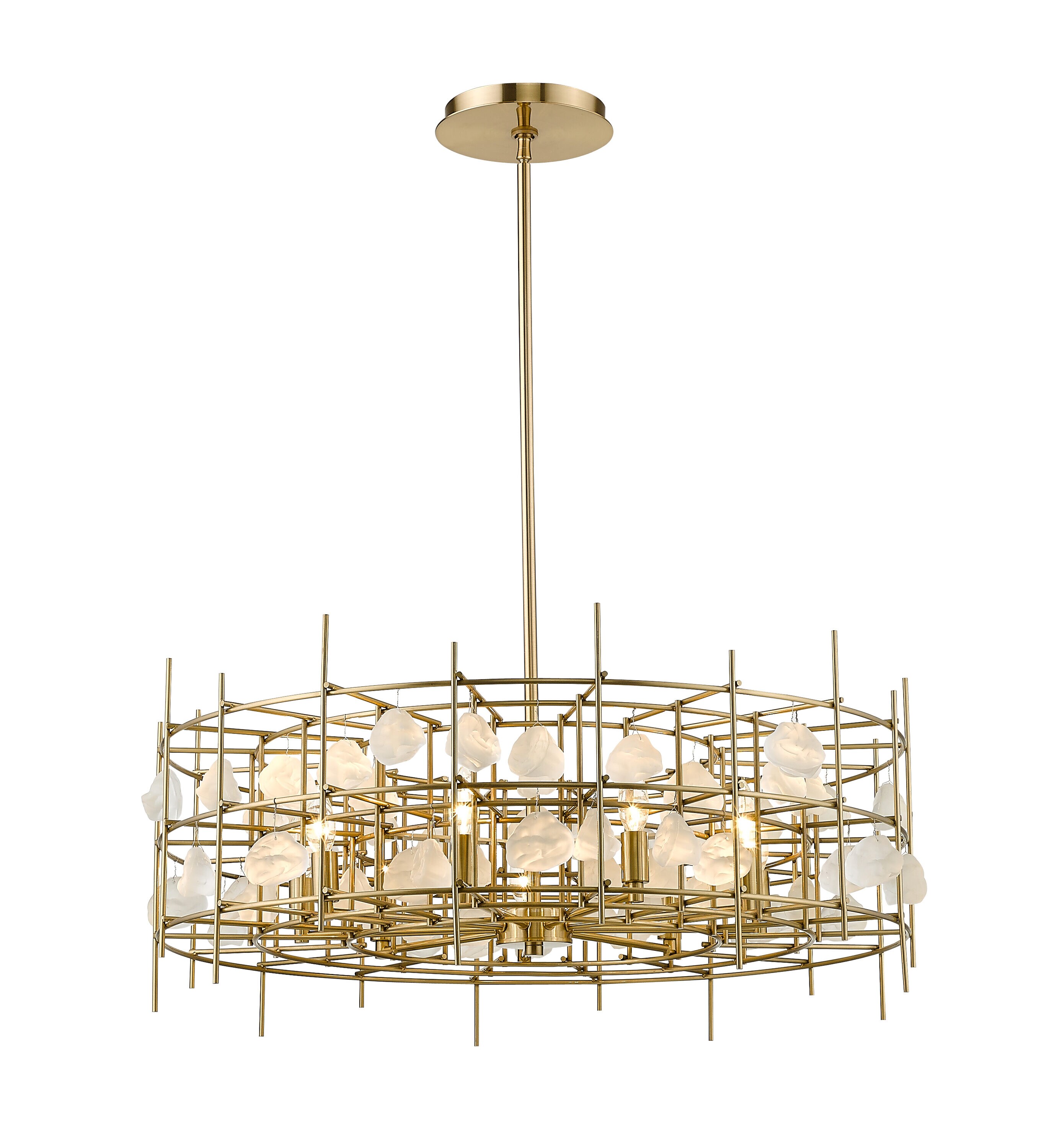 Z-Lite 4007-32AGBR Garroway 9-Light Antique Modern/Contemporary Chandelier