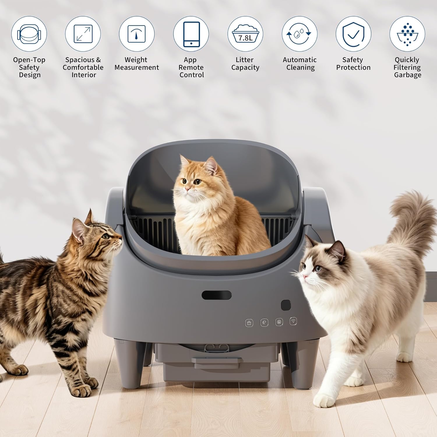 GAOMON 0AKMUVAI0W8H Cat-Litter-Box - View #4