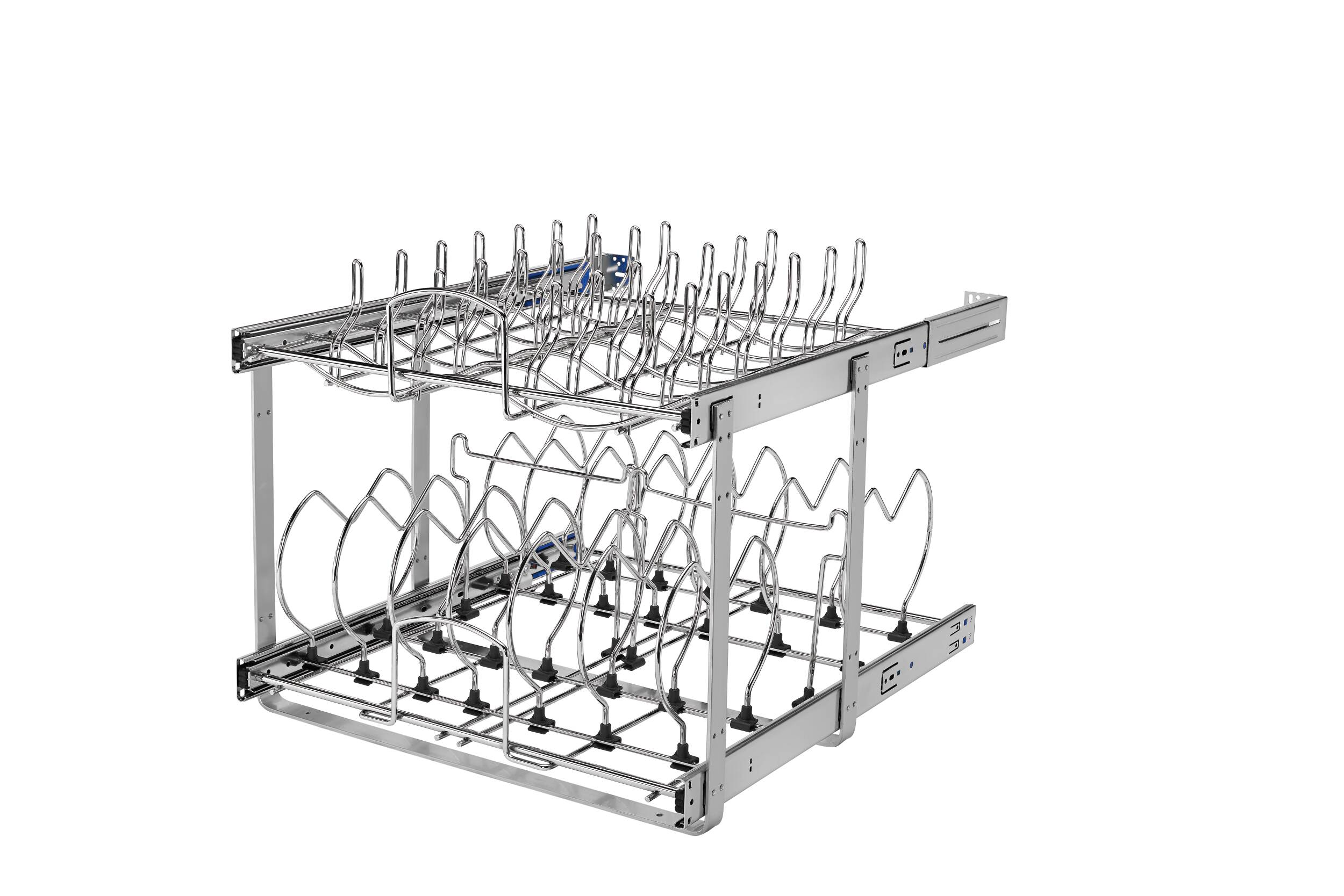 Rev-A-Shelf Two-Tier Pull-Out Baskets 11.75-in W x 19-in H 2-Tier Cabinet-mount  Metal Soft Close Pull-out Sliding Basket Kit in the Cabinet Organizers  department at