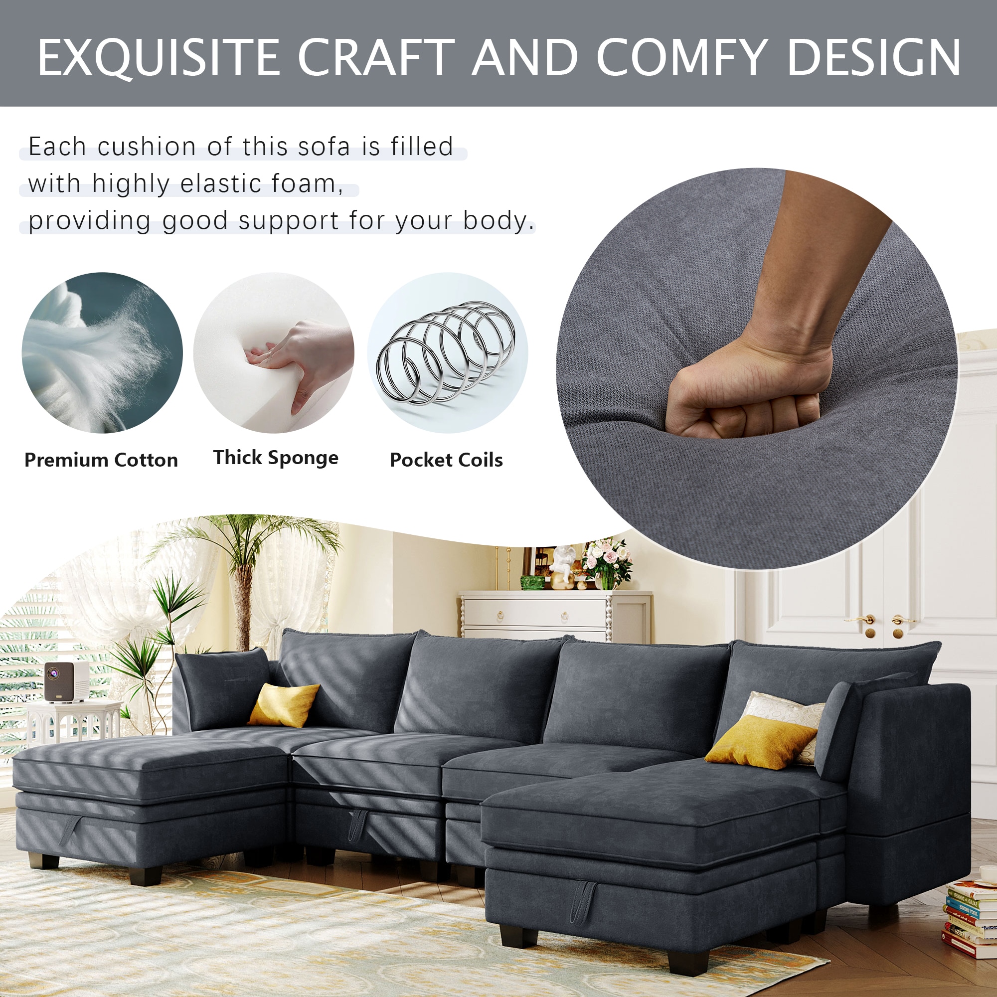 JIMSMAISON JMUSSO28DG Sofas-Loveseats - View #7