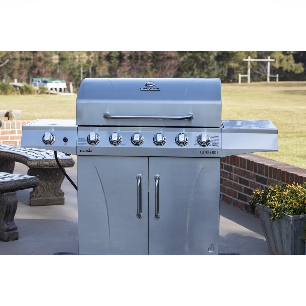 Char Broil Performance Series Silver 6 Burner Liquid Propane Gas