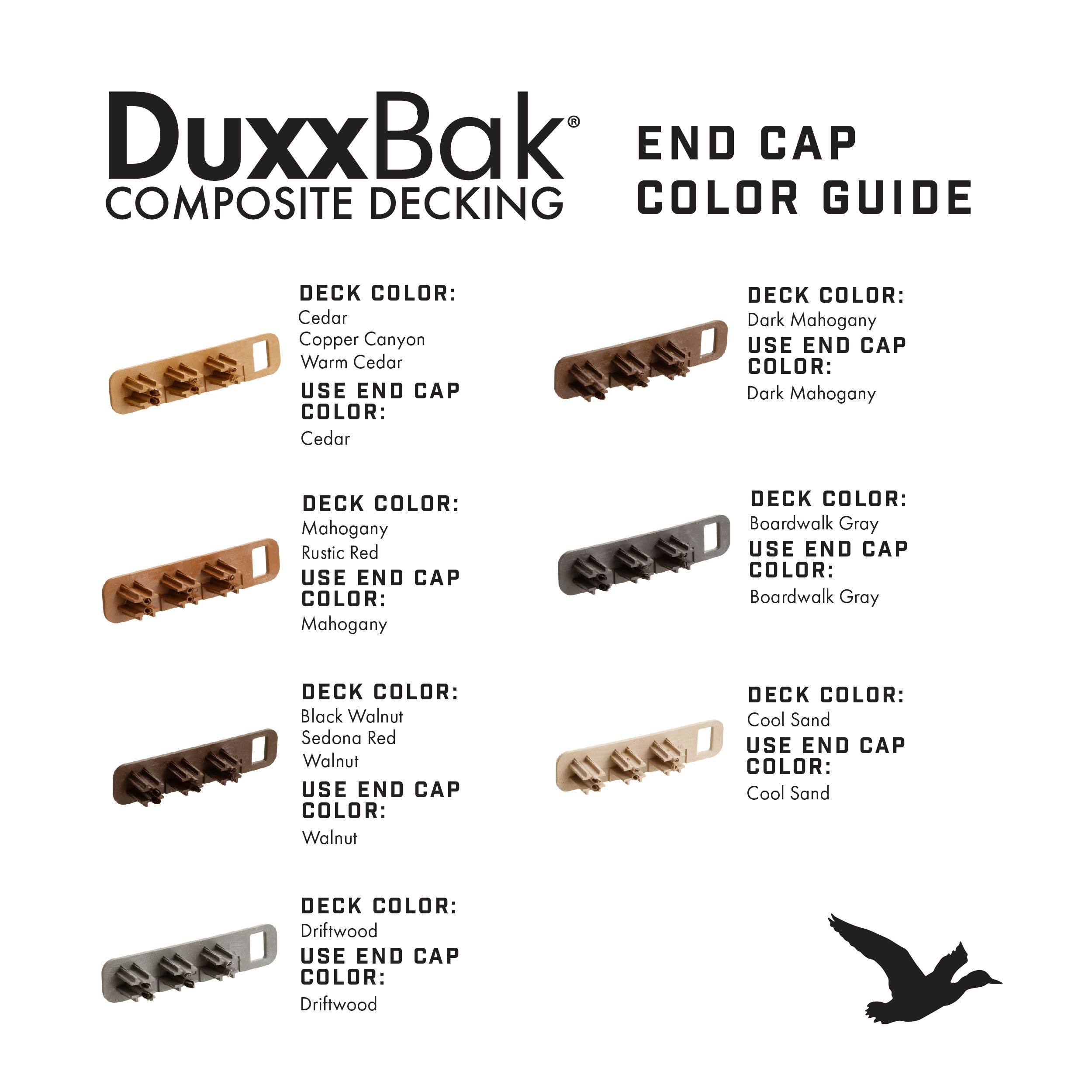 DuxxBak Composite Decking DX-ID-F/P-ENDCAPD Deck-Tools-Accessories - View #3