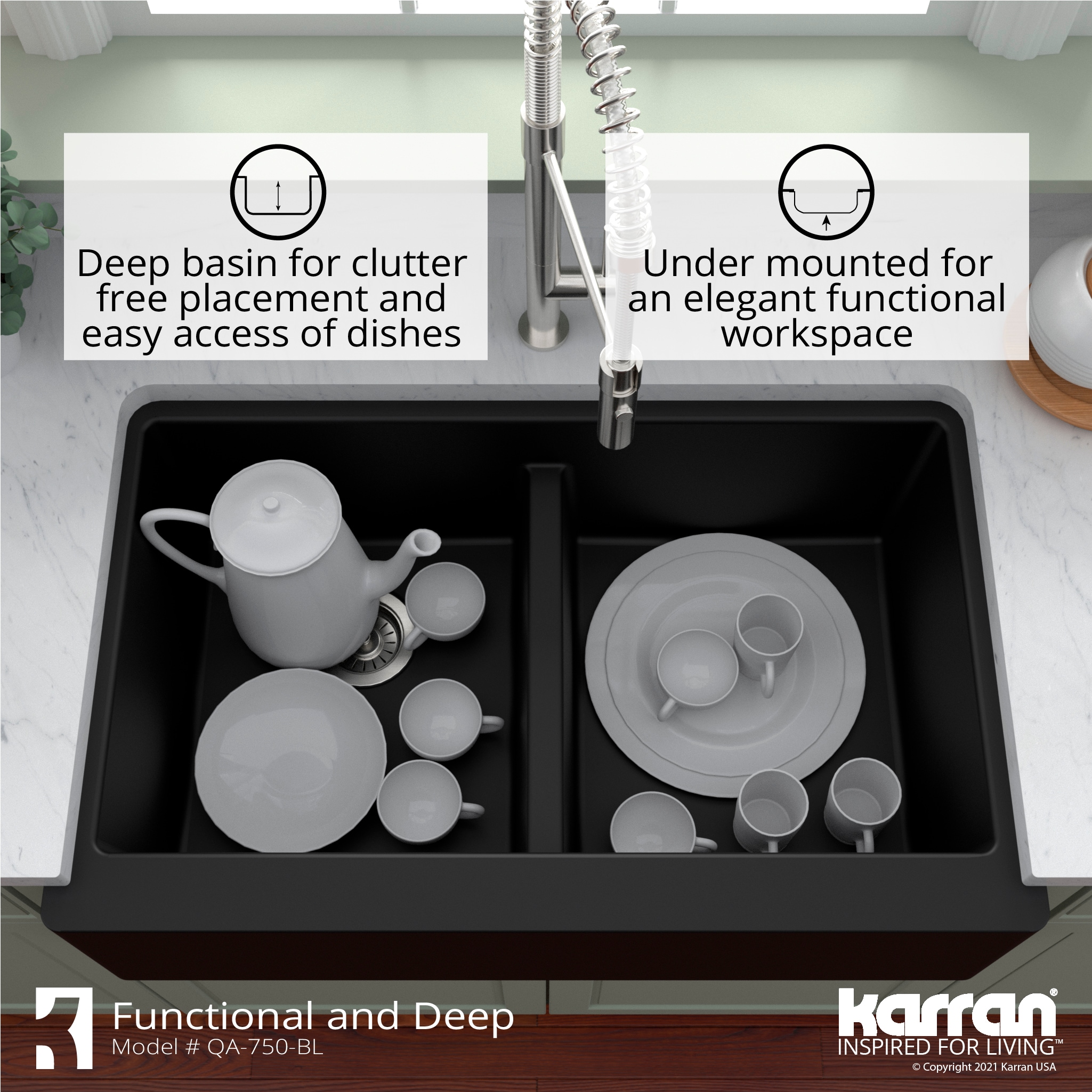 Karran QA-750-BL Kitchen-Sinks - View #9