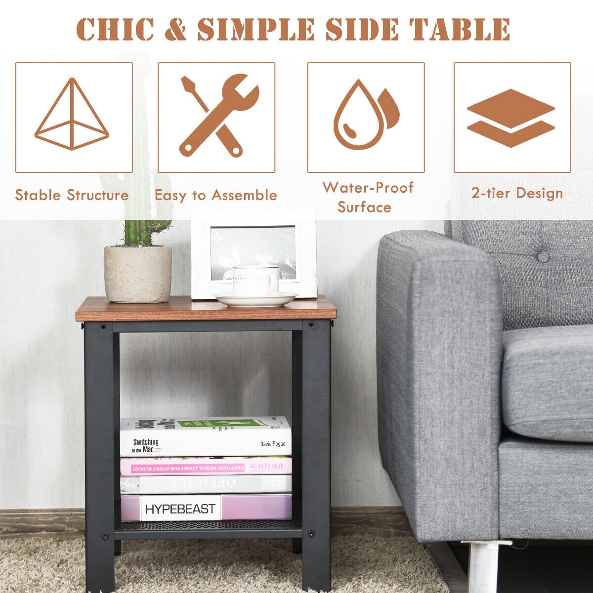 Sumyeg WF-HW61493BK-LA End-Tables - View #4