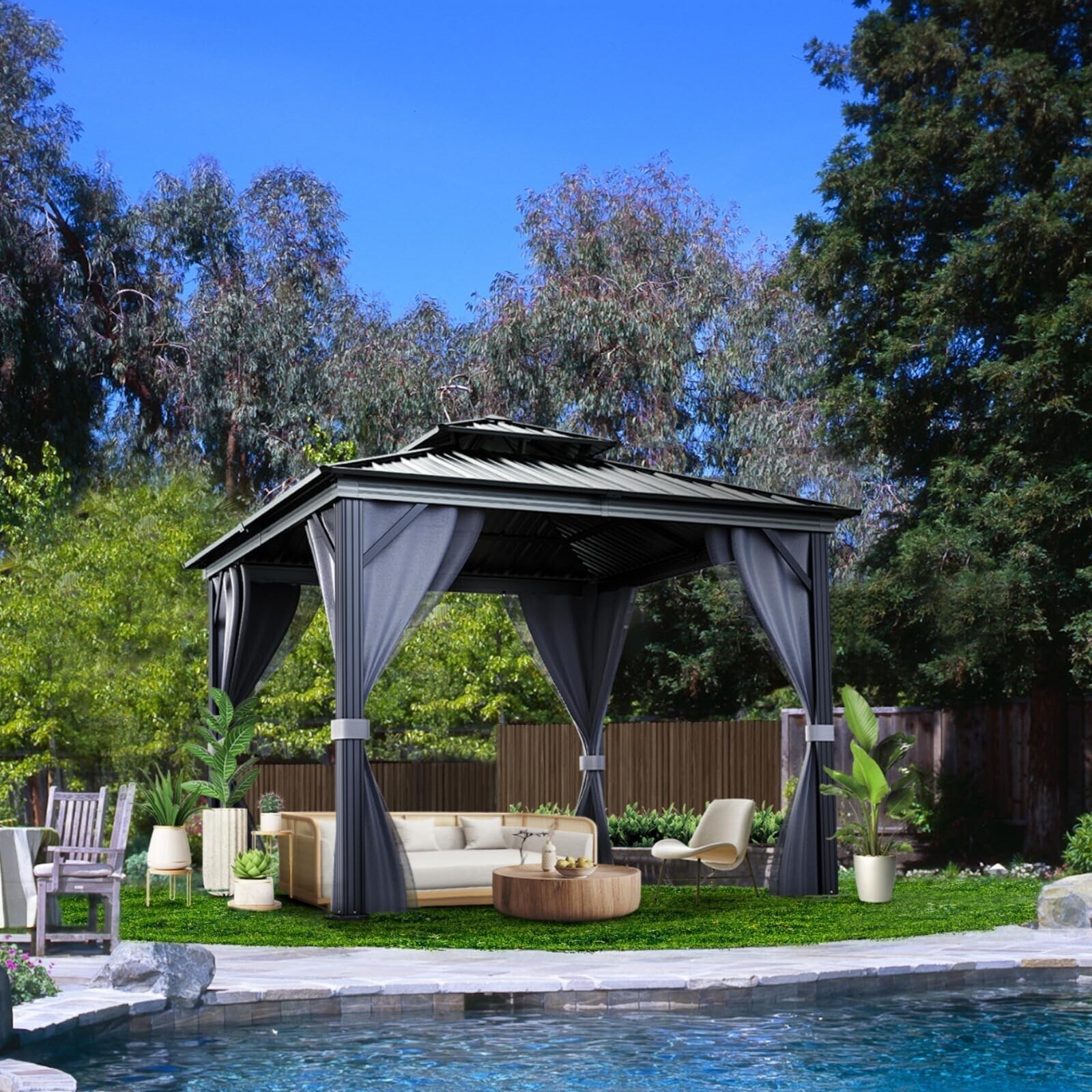 GarveeLife IDEAL-26032606 Wood-Resin-Gazebos - View #7