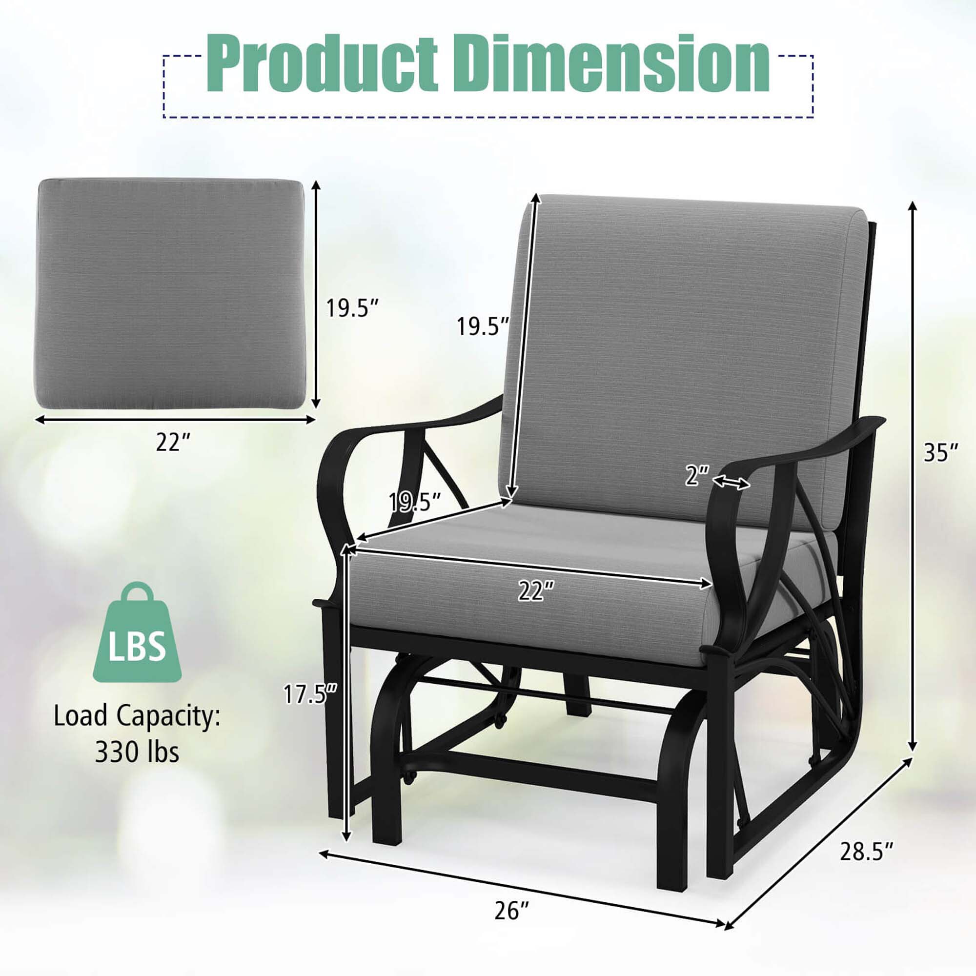 Costway HCST05917 Patio-Chairs - View #2