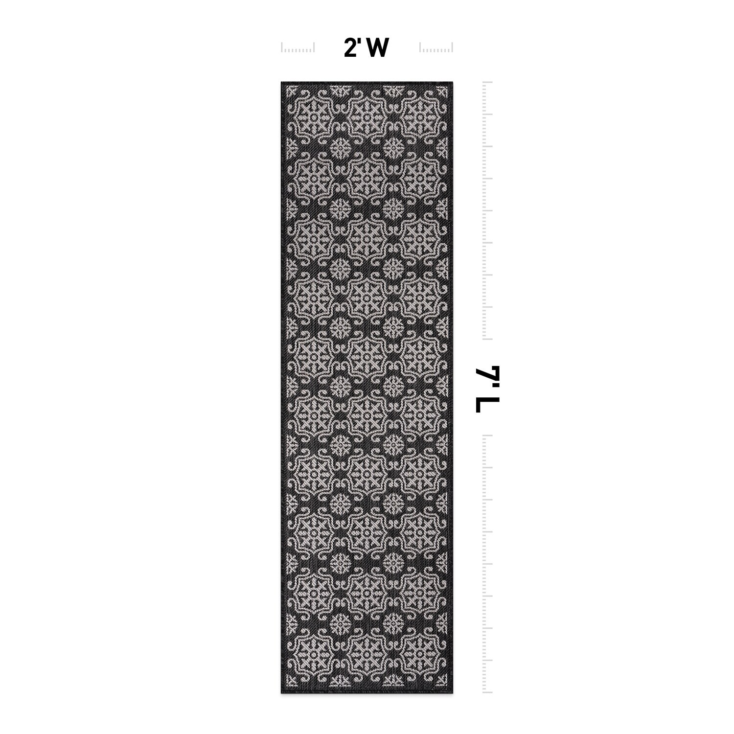World Rug Gallery 119BLACK2X7 rugs - View #3