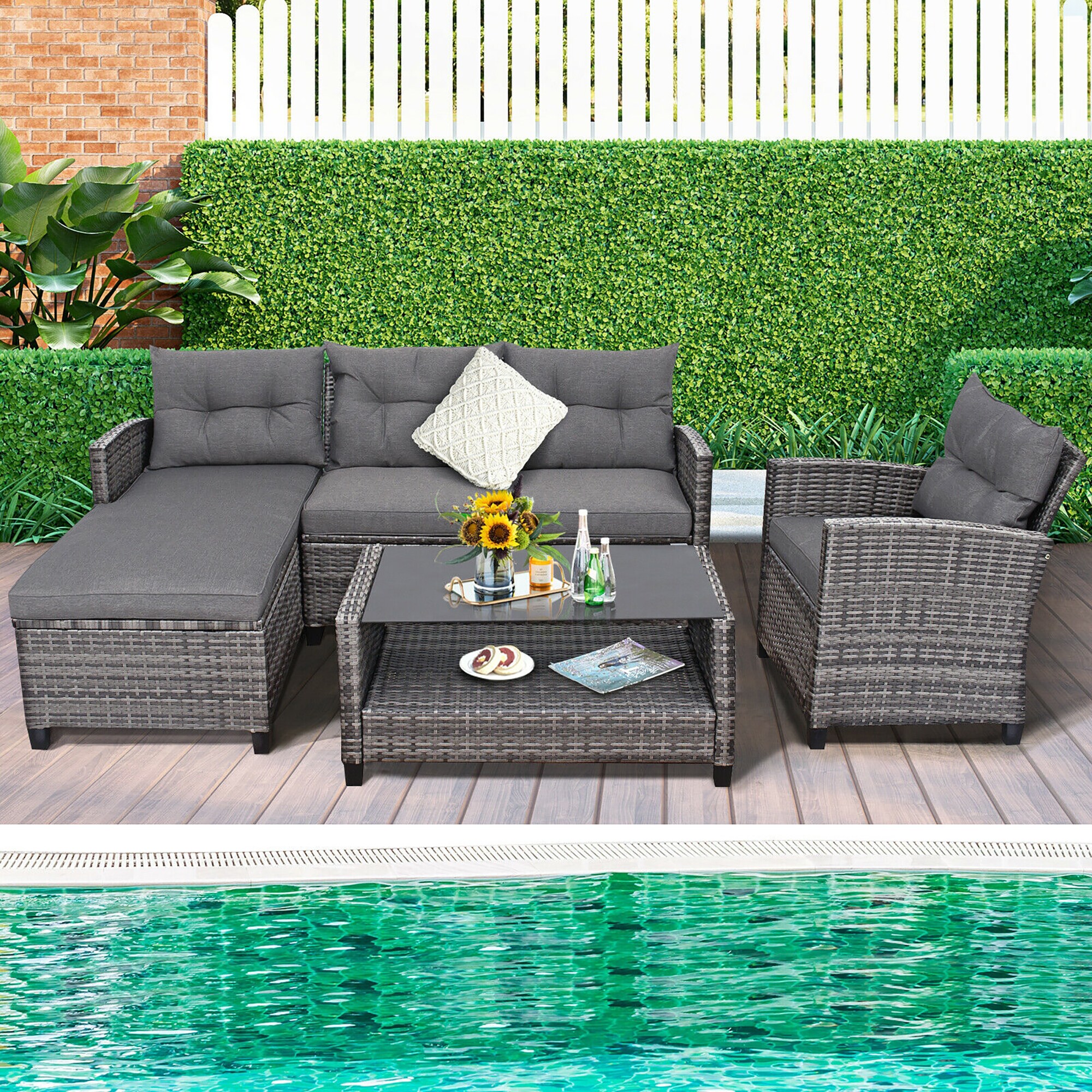 Forclover HYFL-569GR+ Patio-Conversation-Sets - View #4