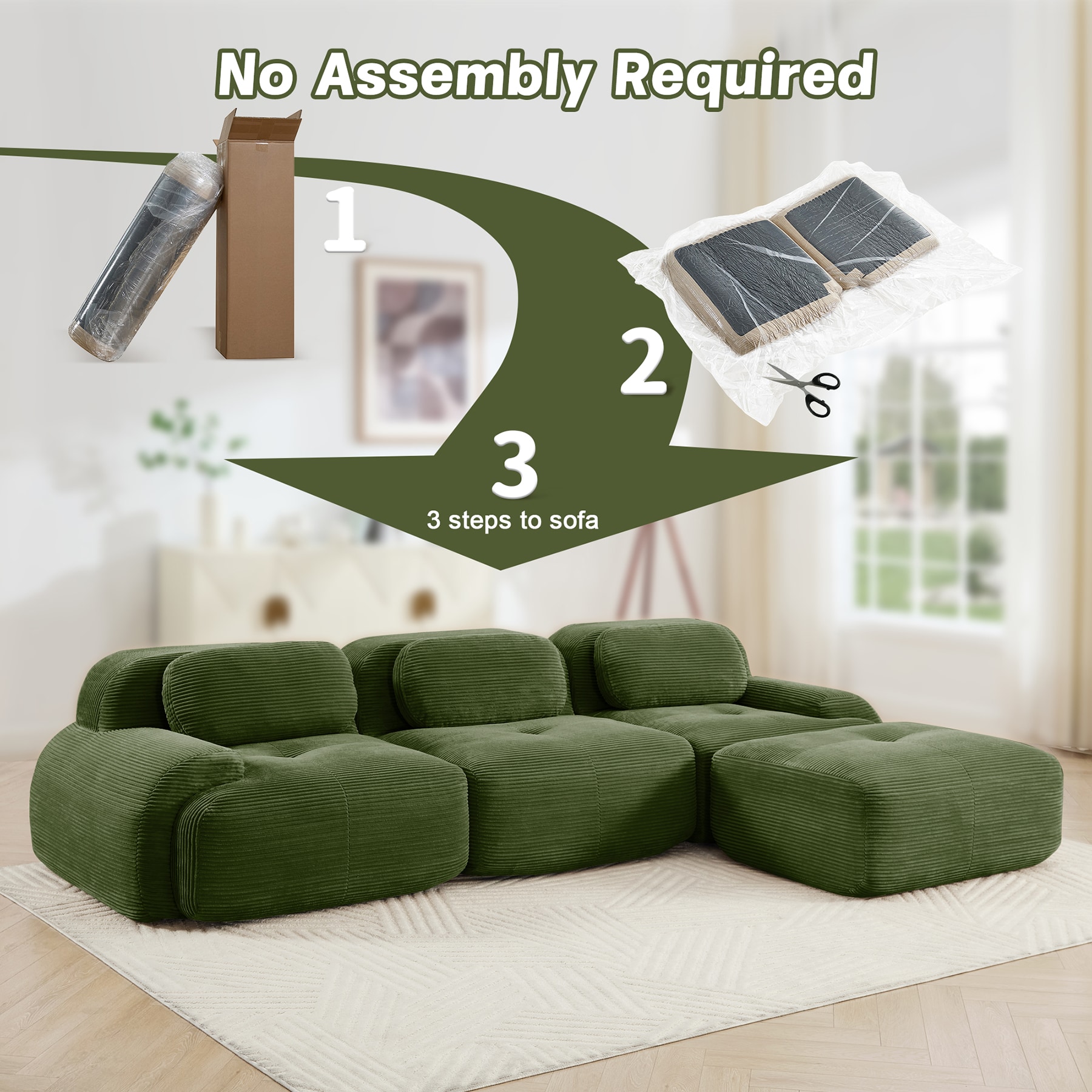 SINOFURN SYA370116GY Sofas-Loveseats - View #12
