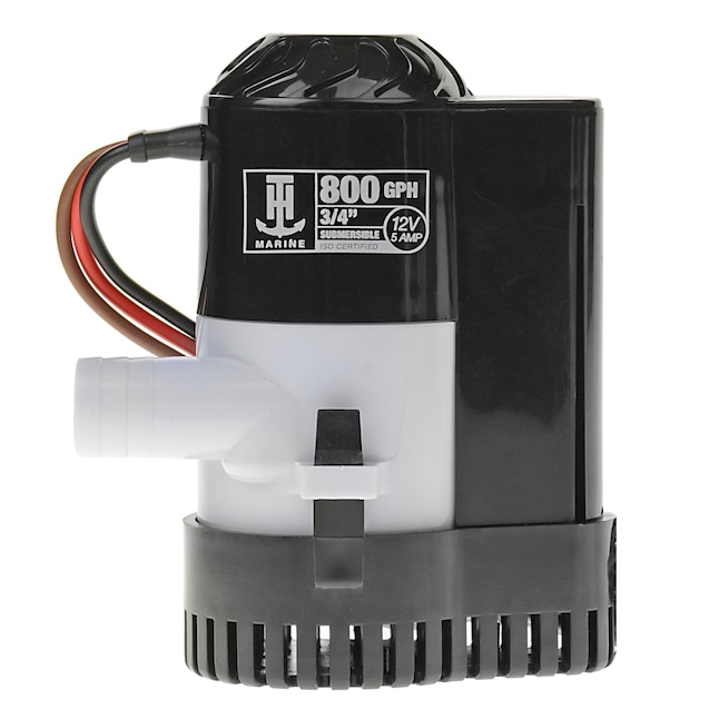 T-H Marine 800 Gph Automatic Bilge Pump - Plastic - Bilge Pump - 12V -  Snap-in Base - Easy Installation in the Boat Pumps, Parts & Accessories  department at