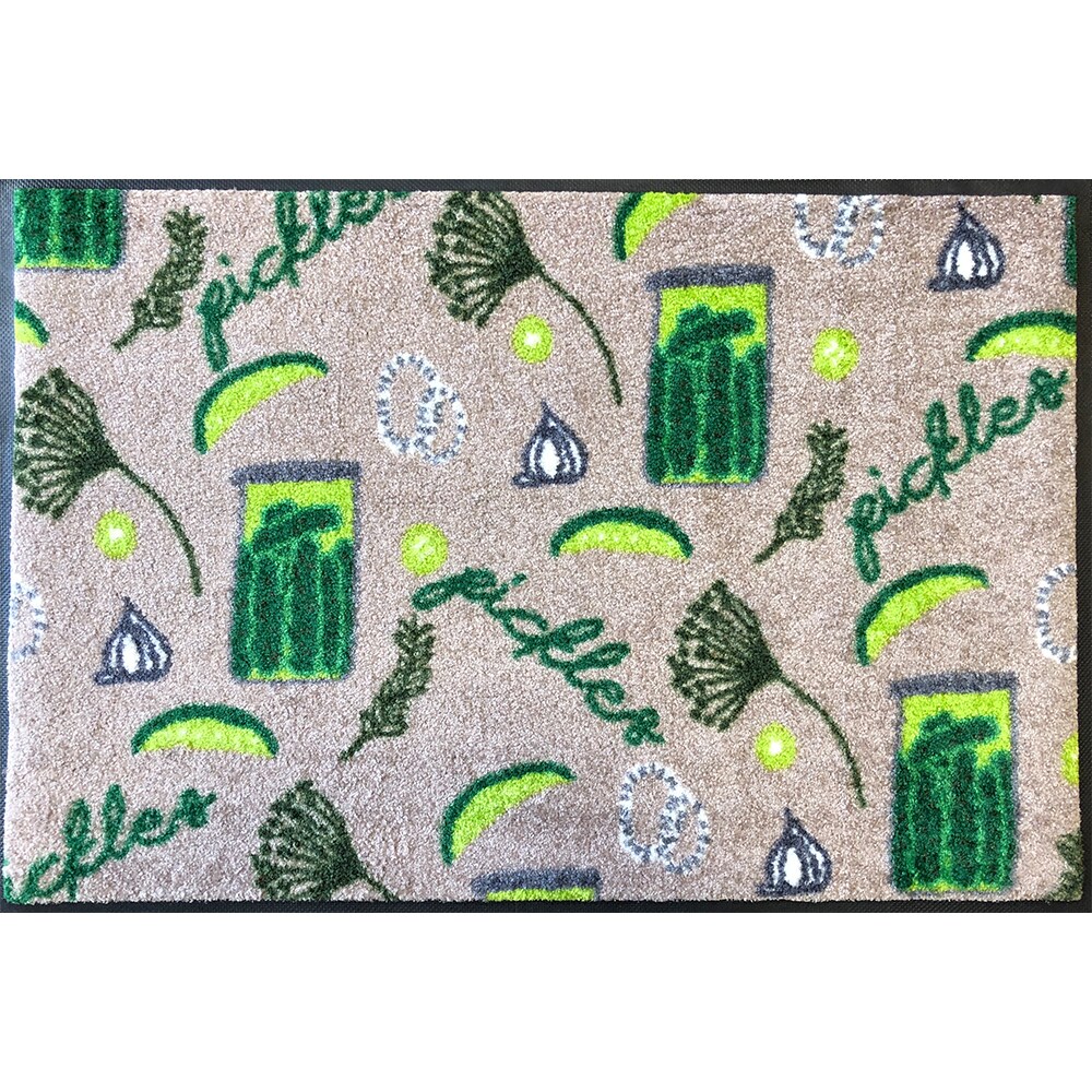 Studio 67 W6786 Washable Green Indoor Machine Washable Area Rug
