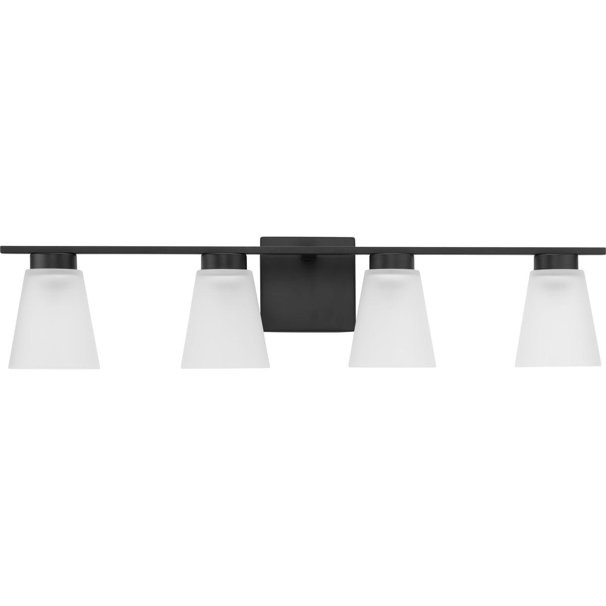 Progress Lighting P300502-31M Tanner 31.12-in 4 -Light Matte Black Transitional Vanity light