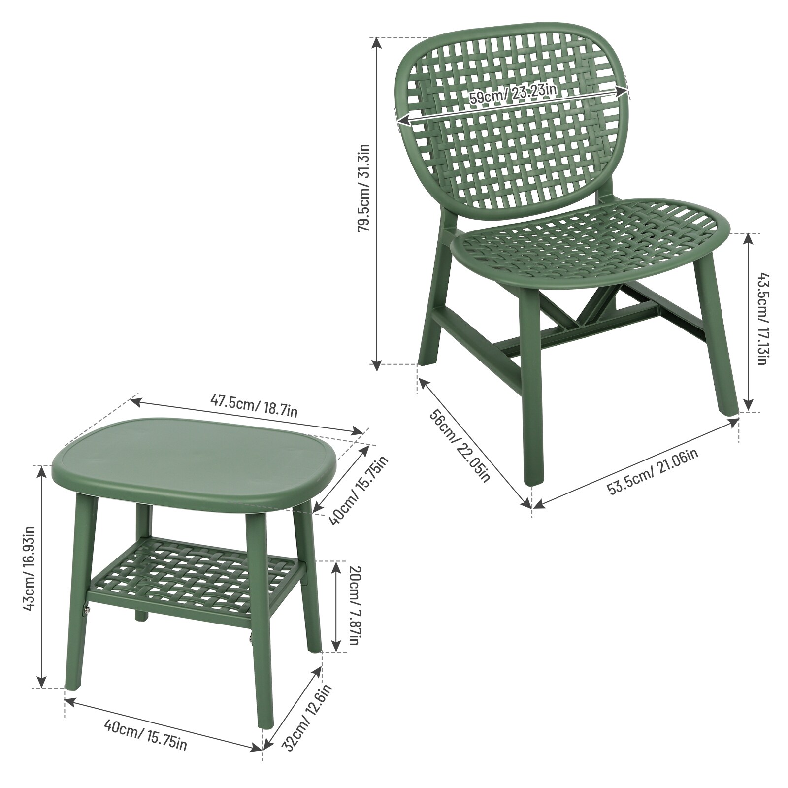 Miki Shinly FCP-7232-05QI Patio-Conversation-Sets - View #10
