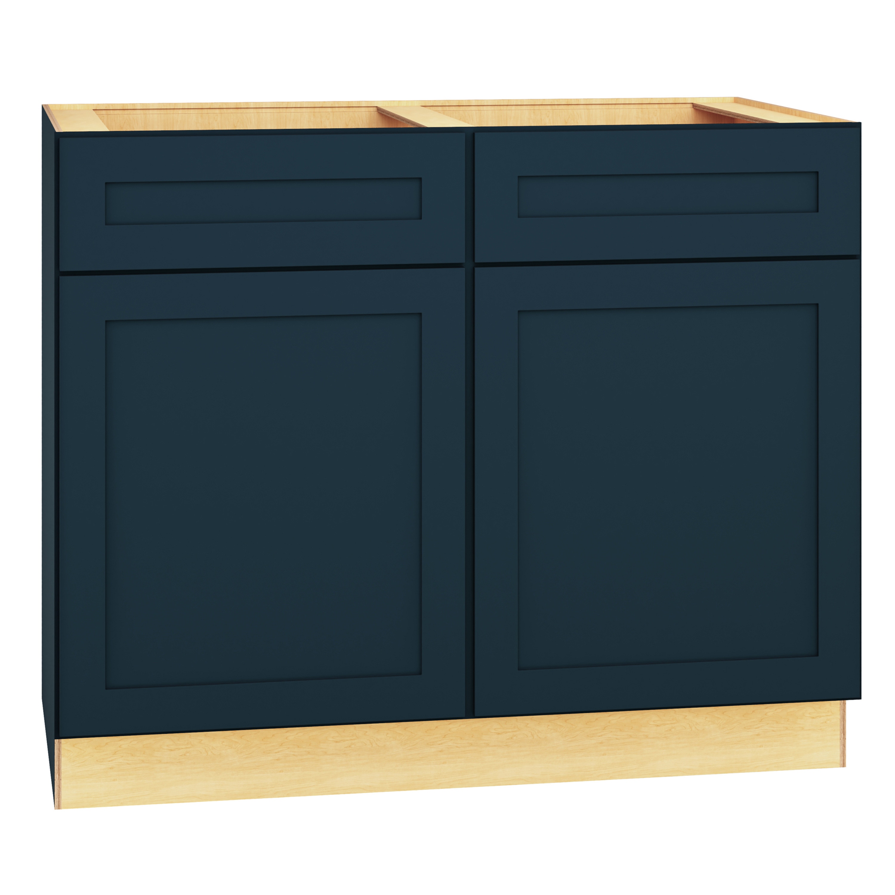 Diamond Express 330 B42 Jamestown 42-in W x 34.5-in H x 24-in D Regatta Blue 2 -Drawers Base Fully assembled Plywood Cabinet (Recessed Panel Square)
