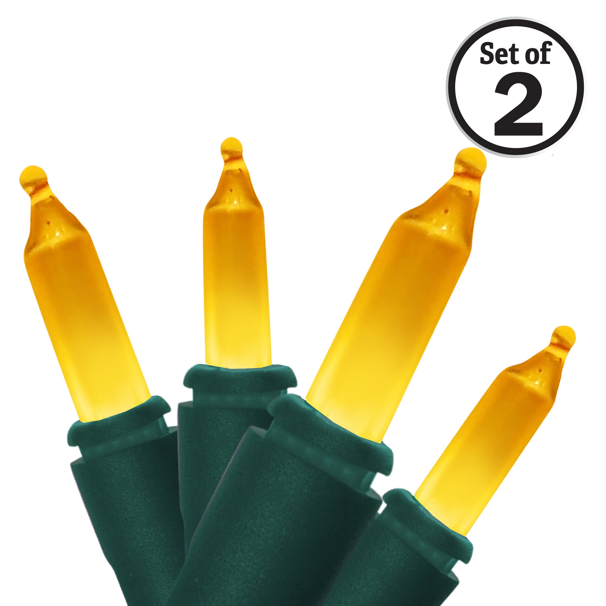 Brite Star 37-465-20 100 -Count 36.75-ft Gold Incandescent Plug-In Christmas String Lights