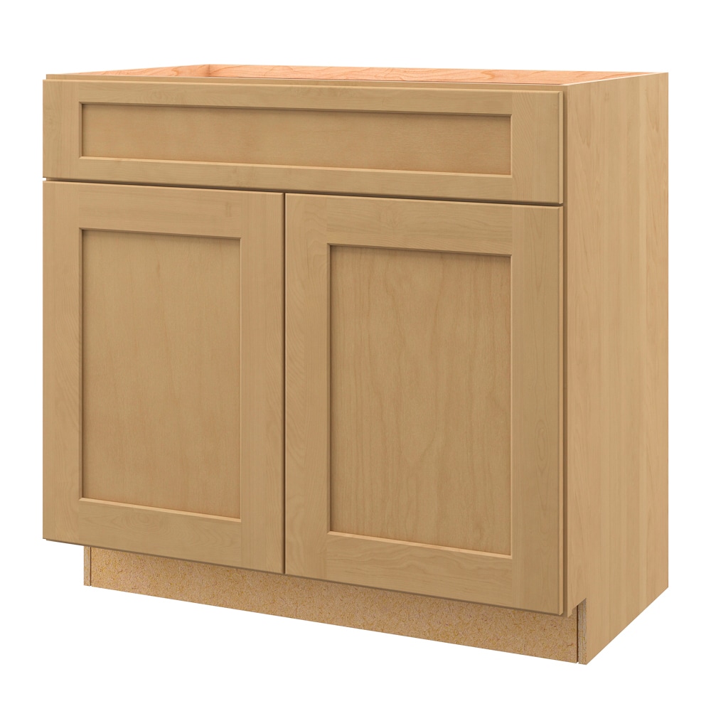 allen + roth Innsbrook 36-in Rye Bathroom Vanity Base Cabinet without ...