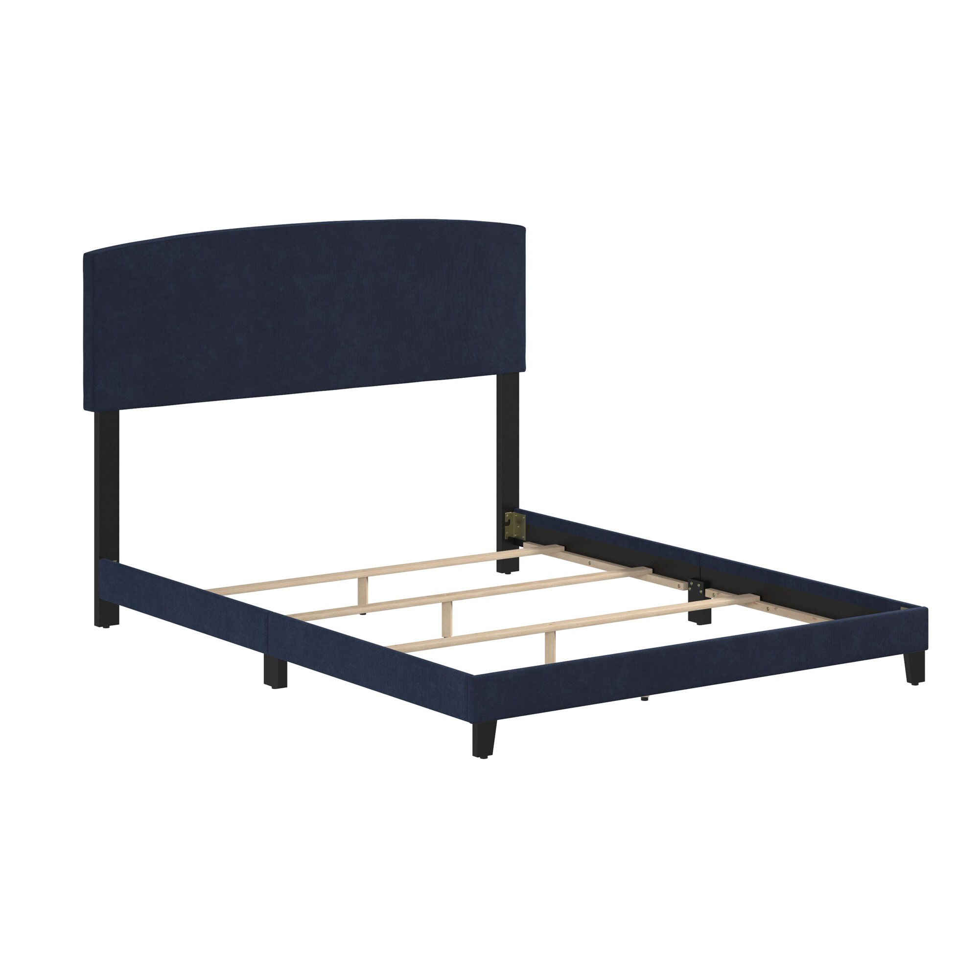 eLuxury Navy Blue Full Bed Frame with Storage at Lowes.com