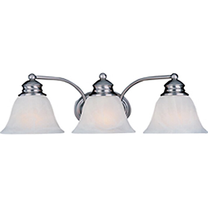 Pyramid Creations 41211148 Malibu EE 3 -Light Satin Nickel Transitional Vanity light