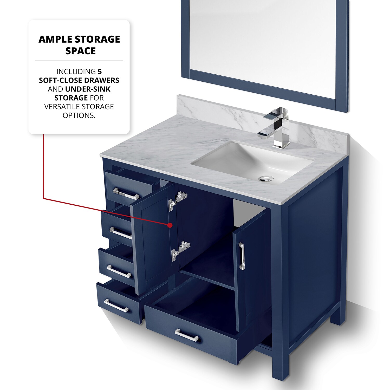 Lexora LJ342236SEDSM34FR Bath-Vanity-Combo - View #6
