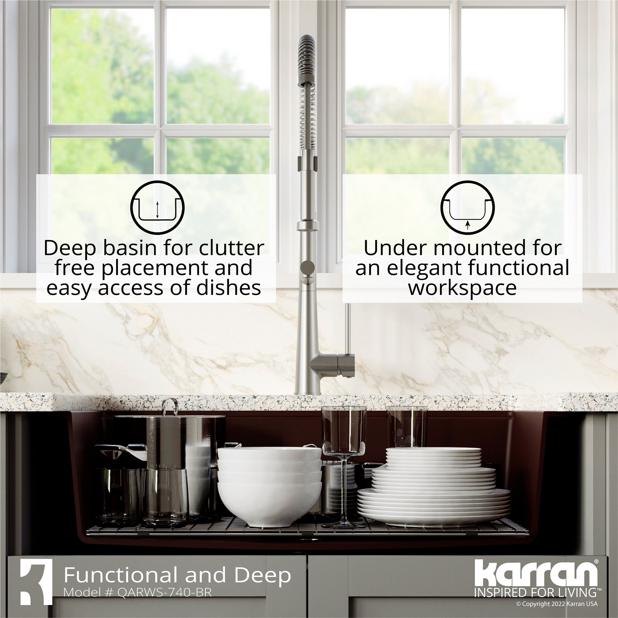 Karran QARWS-740-BR Kitchen-Sinks - View #6