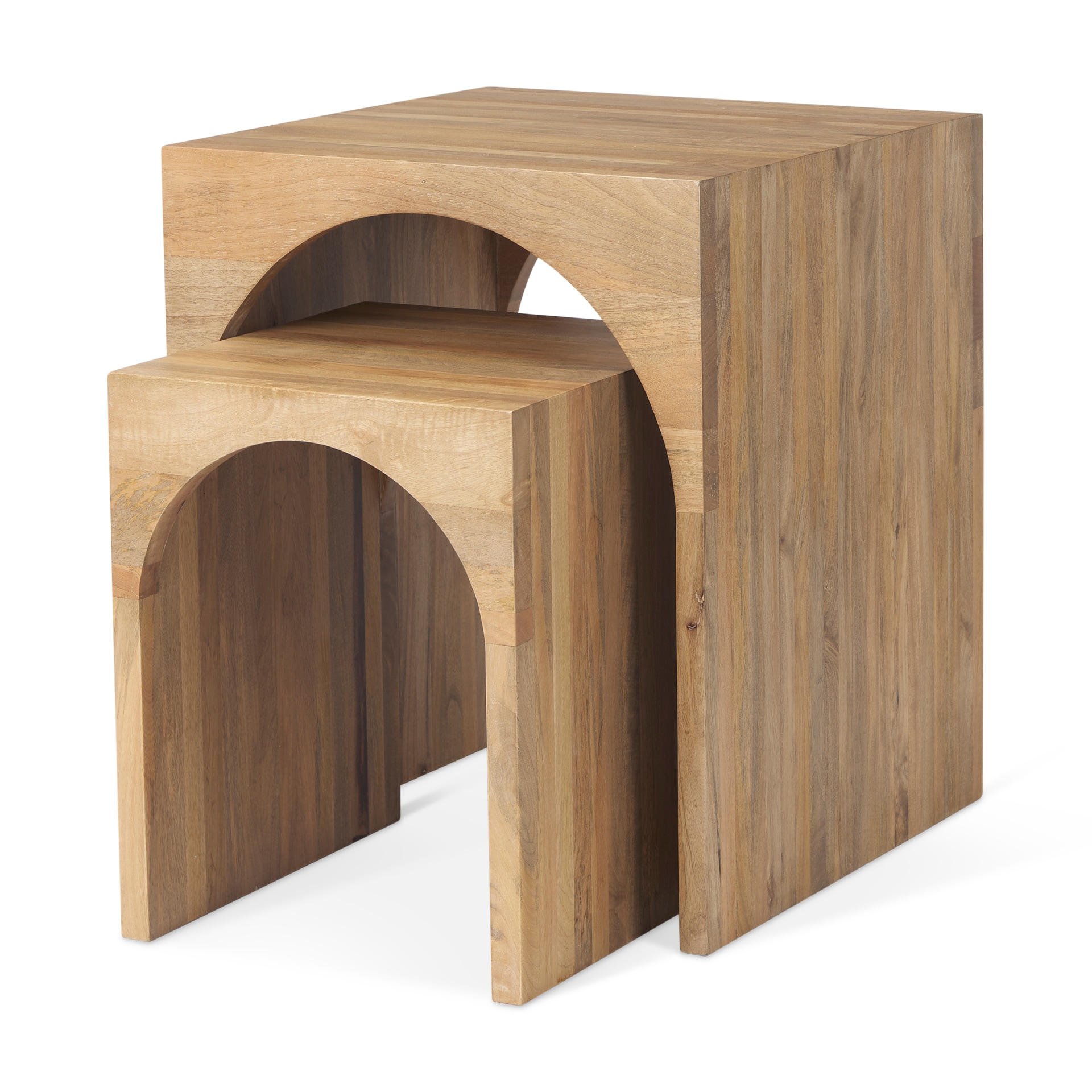 Mercana 69915 20-in W x 24-in H Brown Wood Square Farmhouse End Table