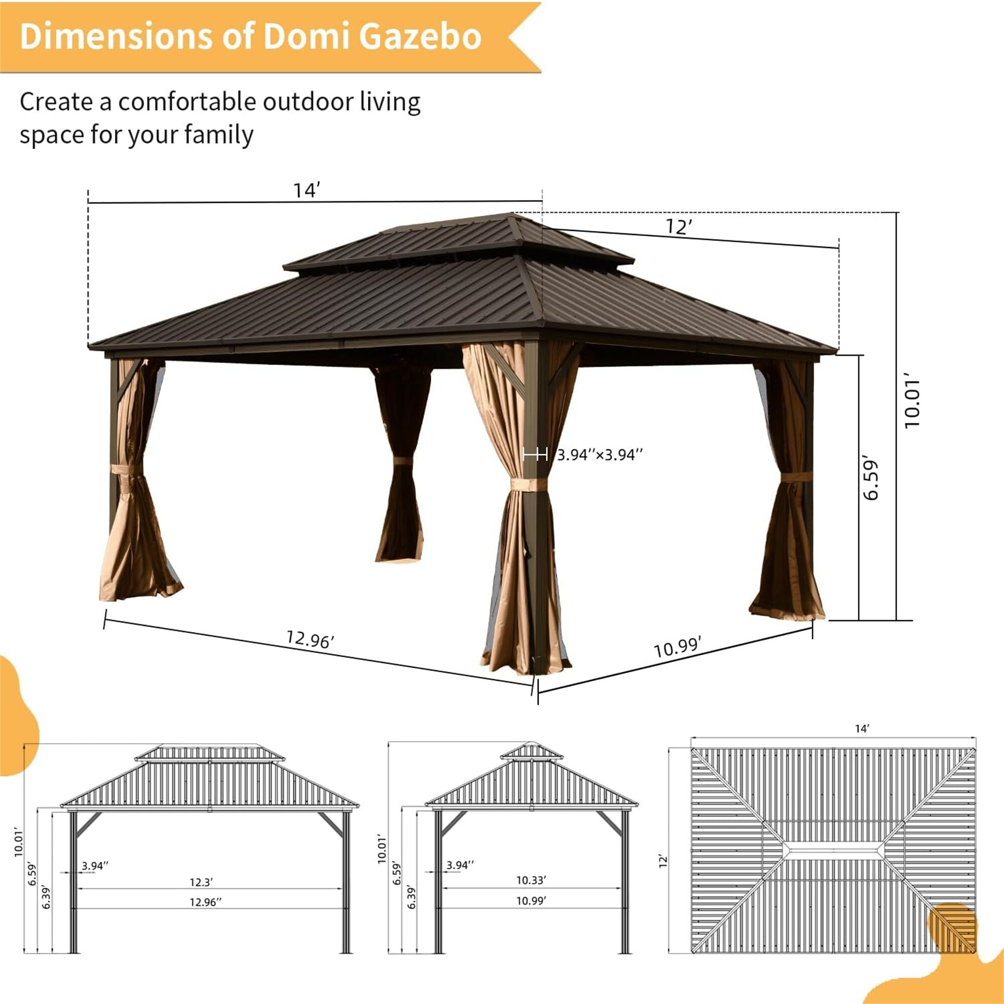 GDFStudio 333585 Wood-Resin-Gazebos - View #6