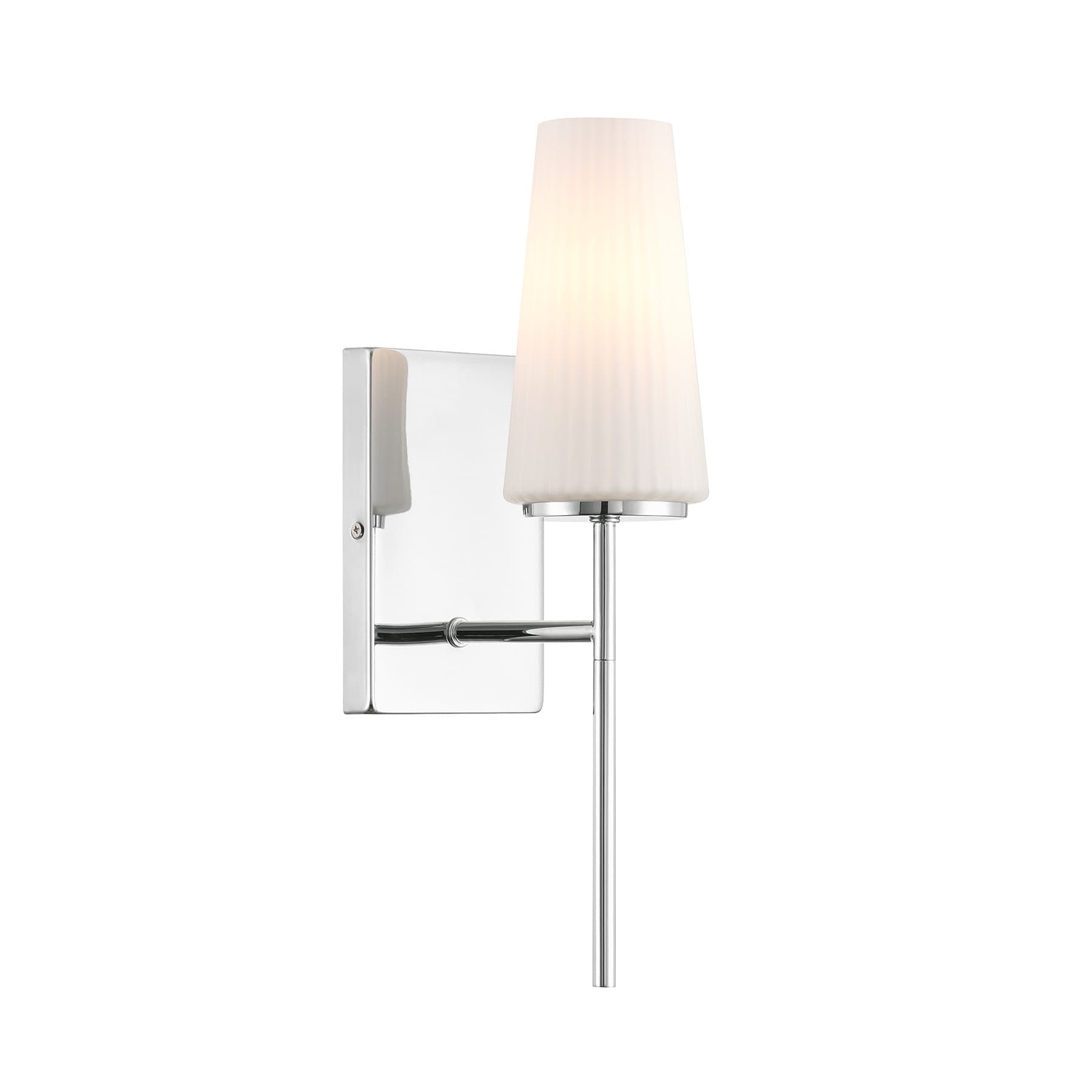 Meridian Lite Trends M90115CH Meridian 4.75-in W 1 -Light Polished Chrome Bohemian/global Wall Sconce