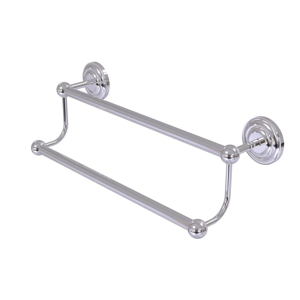 Allied Brass PQN-72/30-PC Prestige Que New 26-in Polished chrome Wall mount Double Towel Bar