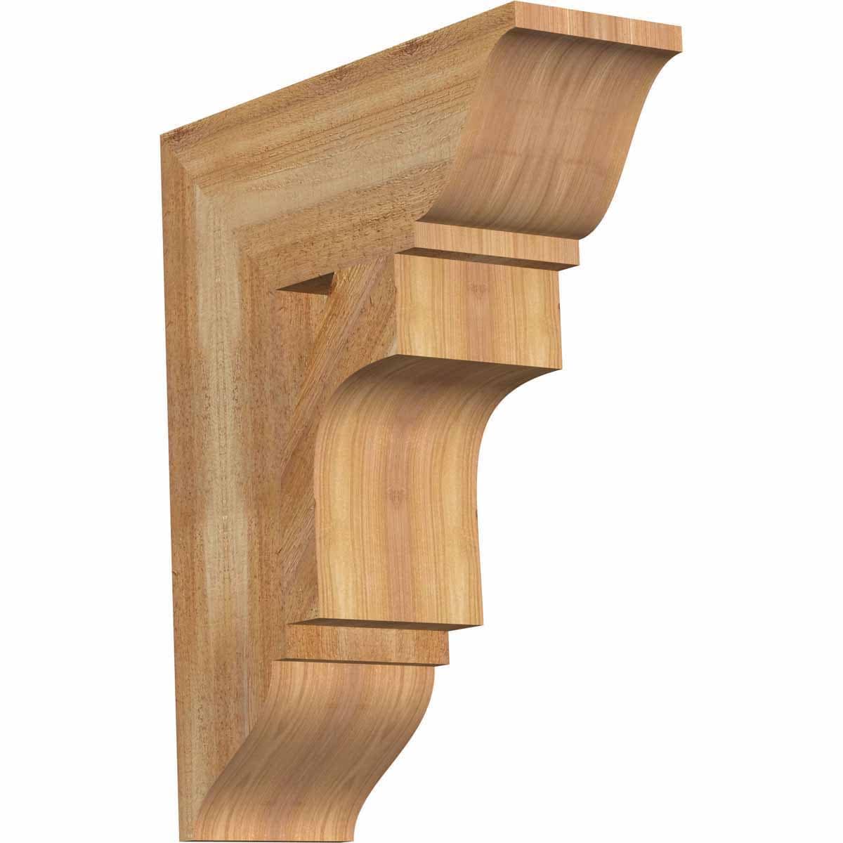 Ekena Millwork BKT06X18X22WTL01RWR Westlake traditional rough sawn 6-in x 18-in x 22-in Western red cedar Brown Wood Standard bracket