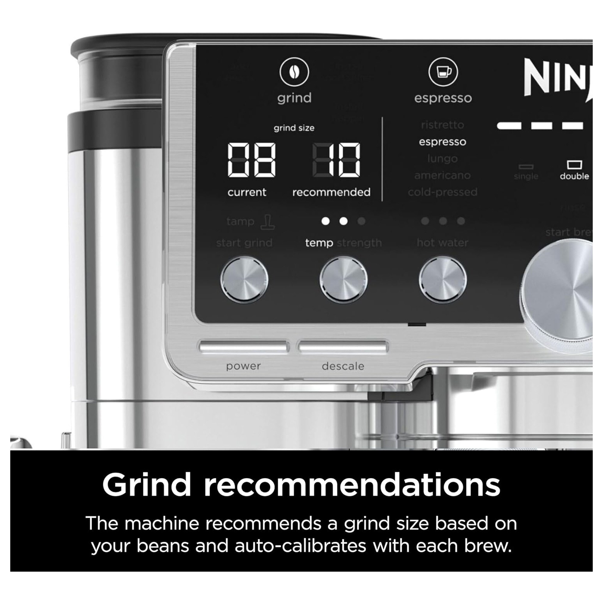 Ninja Luxe Cafe Pro Series 4-in-1 Coffee Machine Silver (Certified