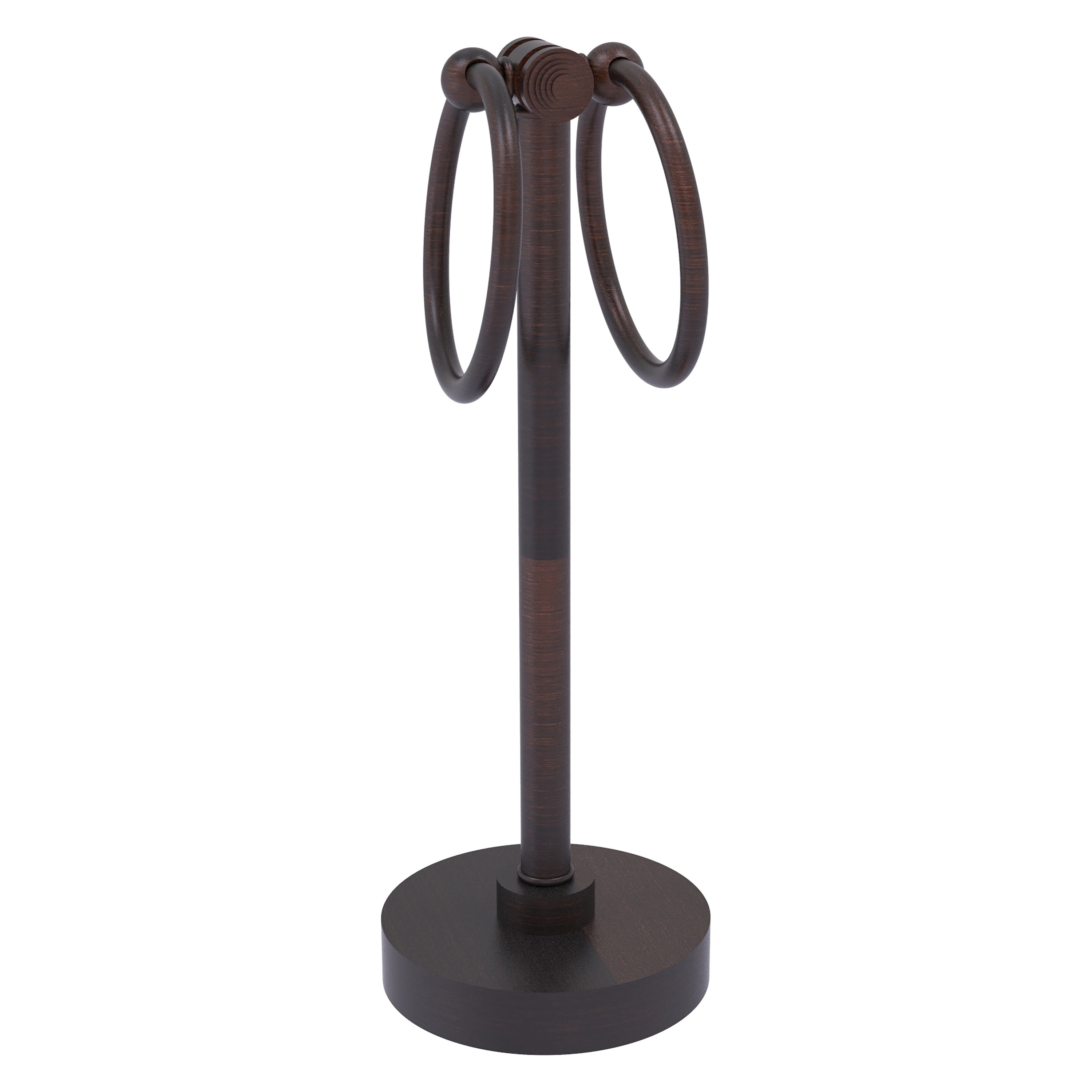 Allied Brass SB-83-VB Southbeach Venetian Bronze Freestanding countertop Double Towel Ring