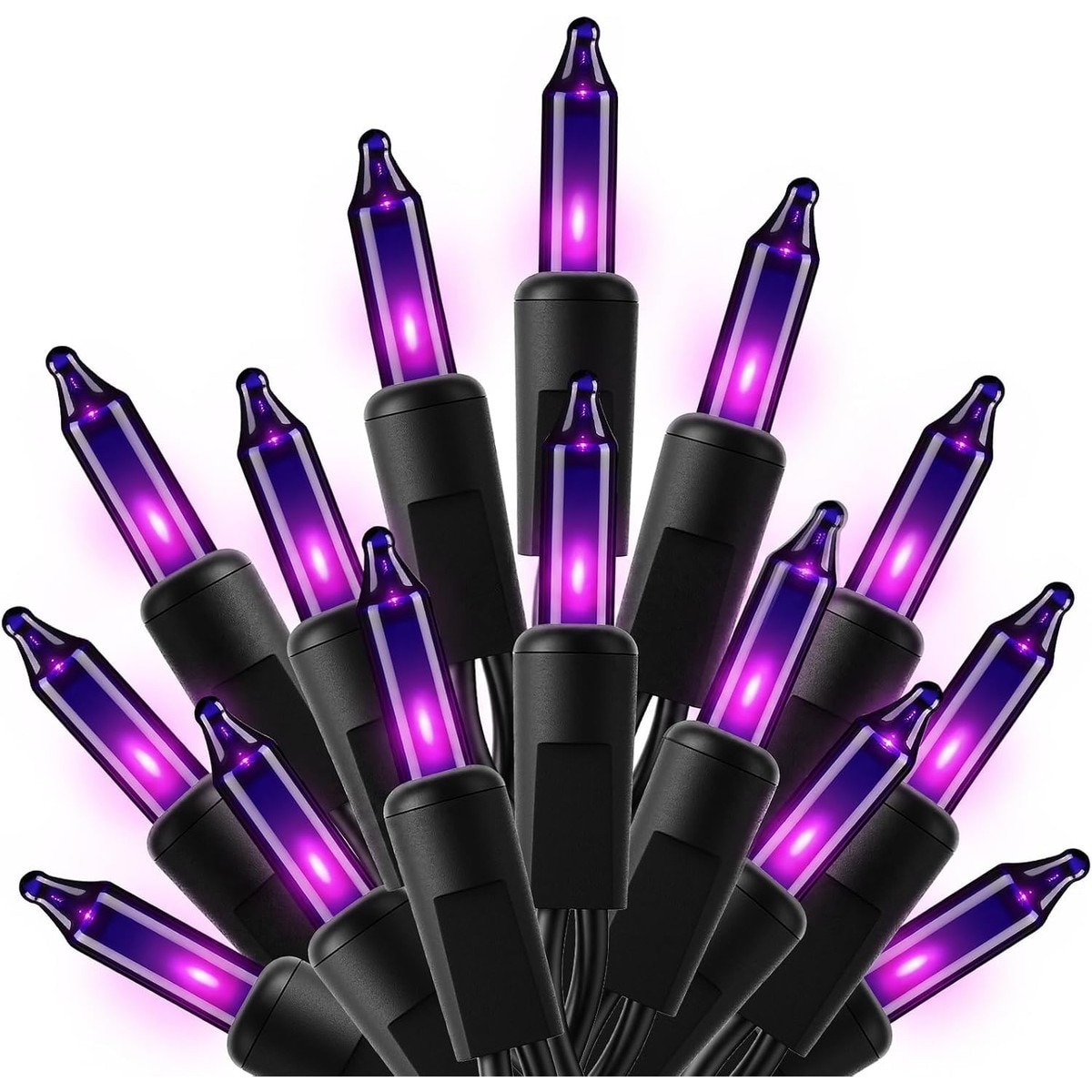 LIUSXAQI  50 Count 10 Feet Purple Mini String Lights for Halloween Indoor Outdoor Decor