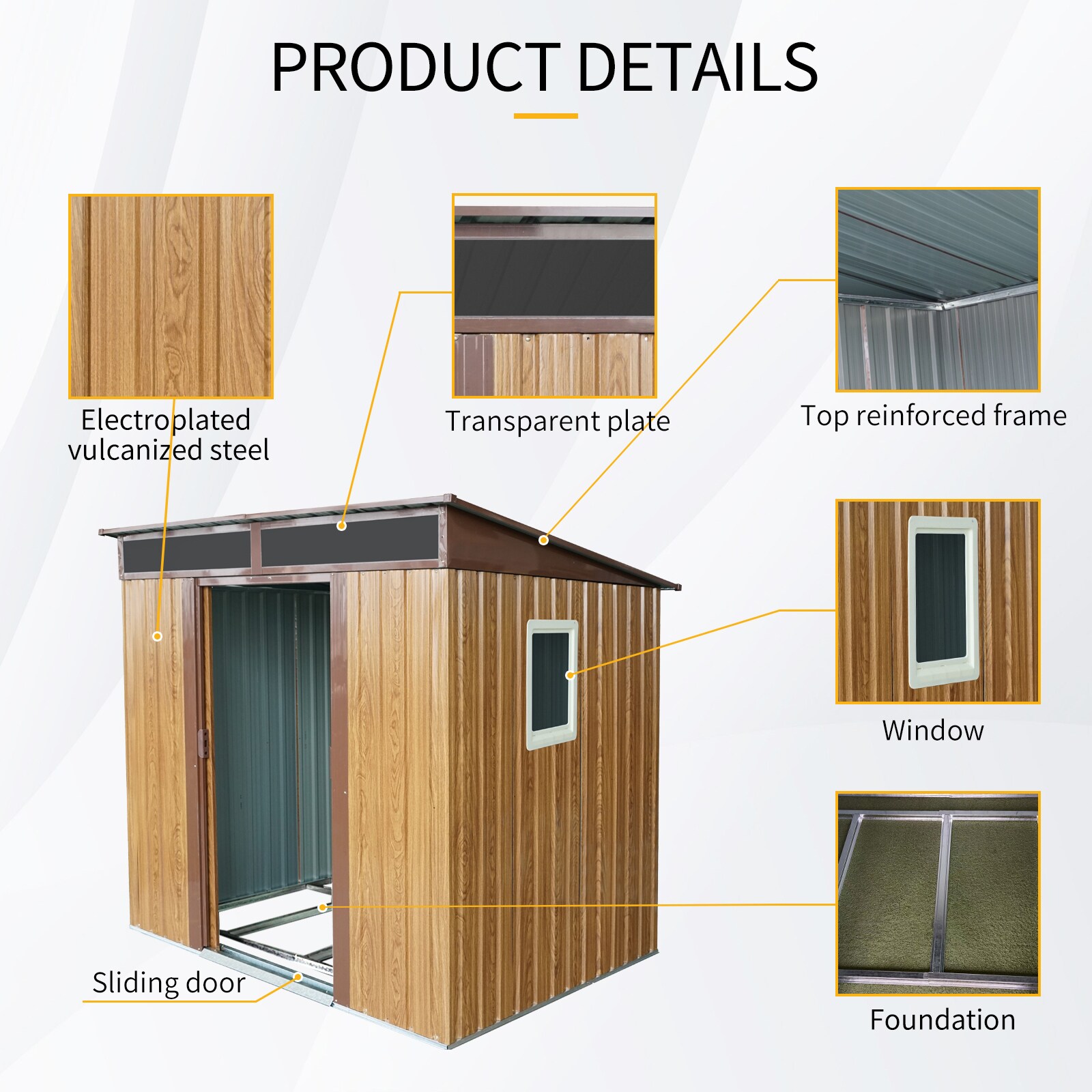 Kahomvis WWC-2QP211-20 Metal-Storage-Buildings-Sheds - View #6