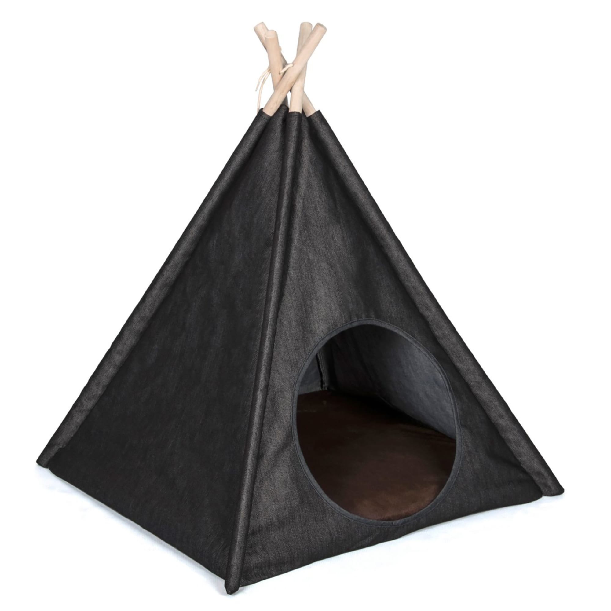 Large Urban Denim Cotton Canvas Pet Teepee Tent