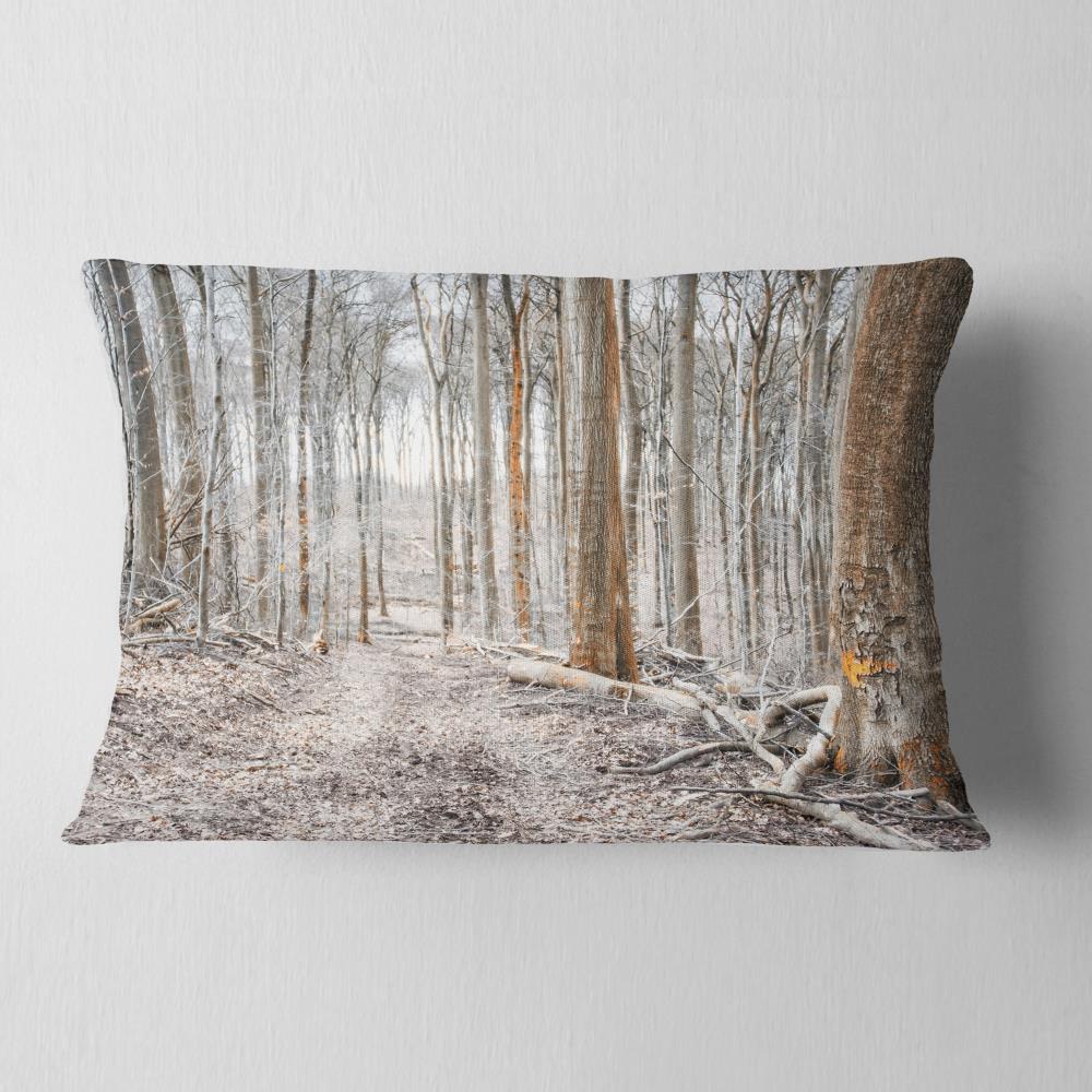 Designart CU13935-12-20 12-in x 20-in White Indoor Decorative Pillow