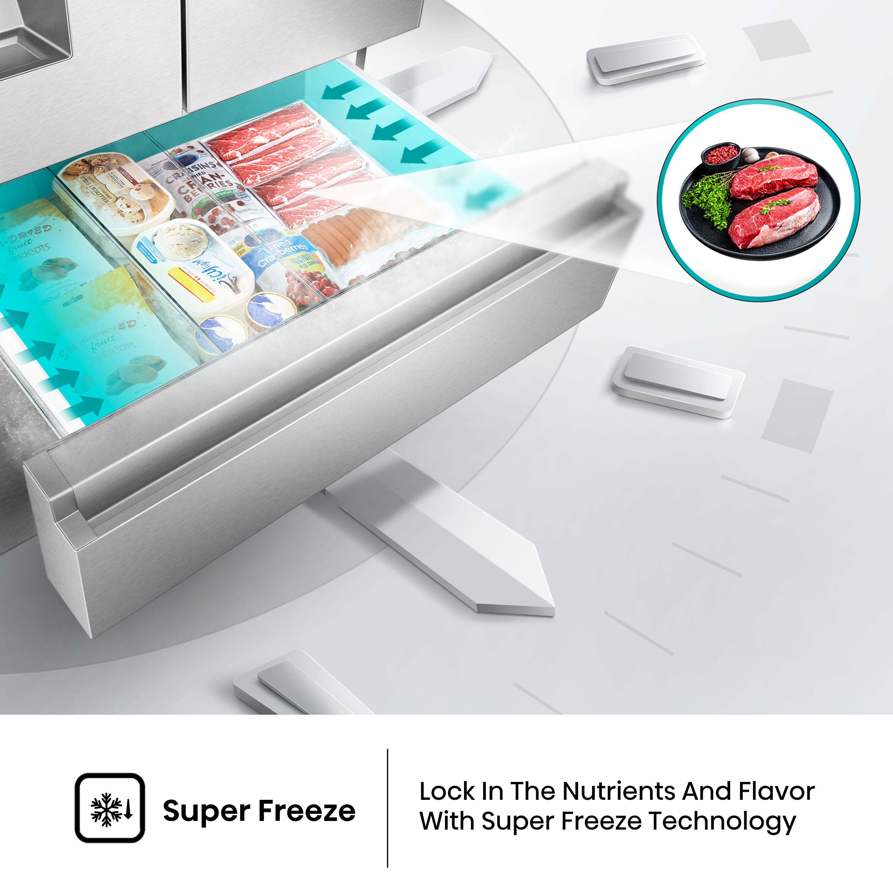 Hisense HRM260N6TSE French-Door-Refrigerators - View #16