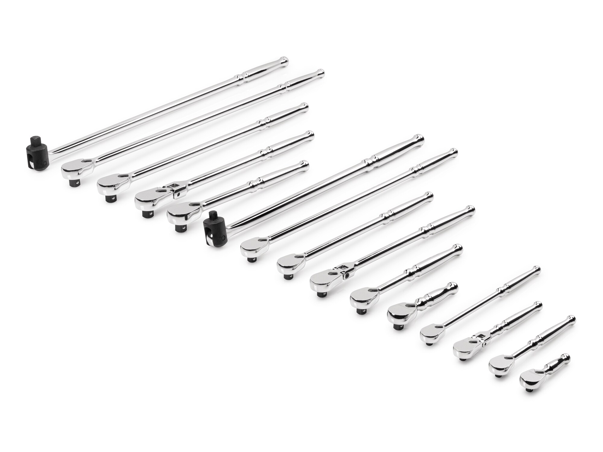 TEKTON 1/4, 3/8, 1/2 Inch Drive Ratchet and Breaker Bar Set (15-Piece) SDR99901 Sansujyuku sansujyuku.com