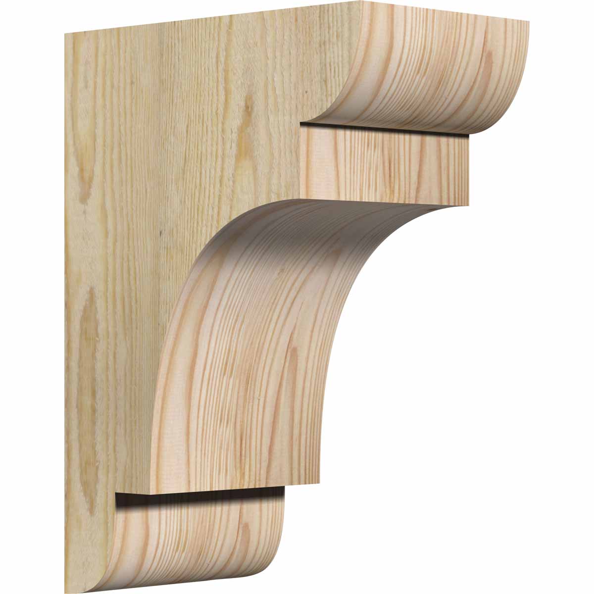 Ekena Millwork COR06X10X14NEB00RDF 6-in x 10-in x 14-in New brighton Unfinished Douglas fir Wood Paintable/Stainable Corbel