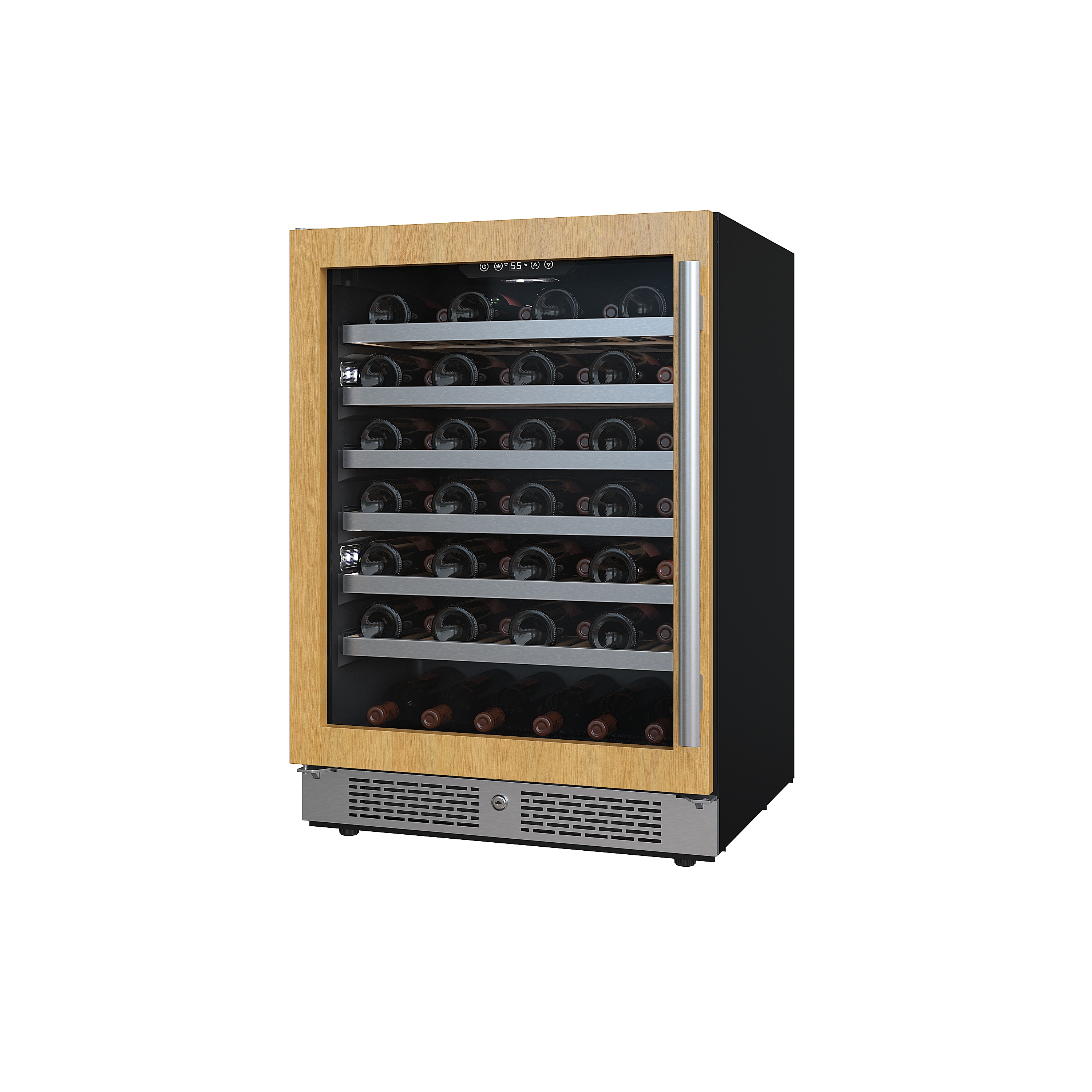 Avallon AWC242SPRGLH 23.8125-in W 53 -Bottles Panel Ready Freestanding Indoor Wine Cooler