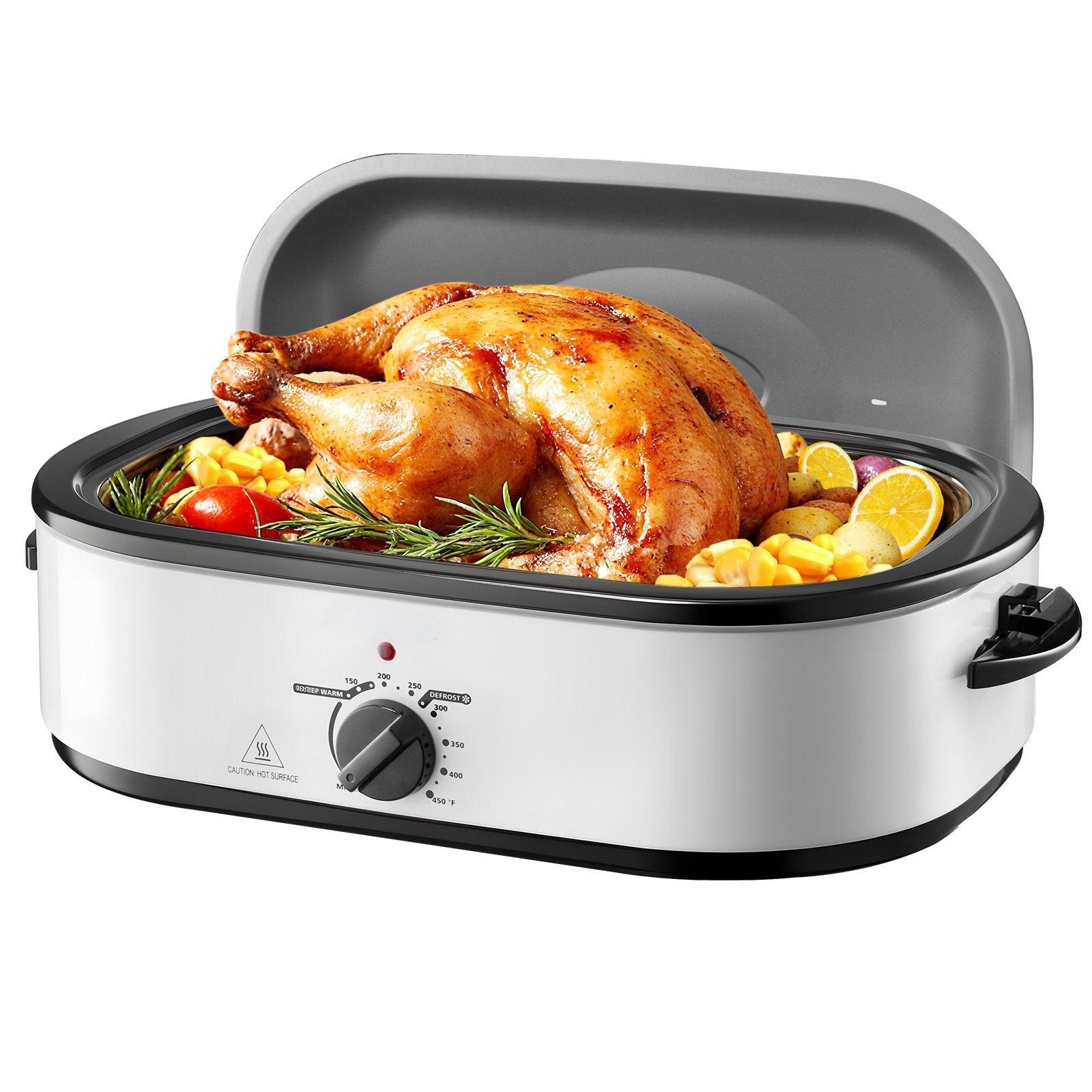 Mecale YAS-Q36TDT 18 QT Multifunctional Electric Roaster Oven with Removable Pan and Rack for Holidays